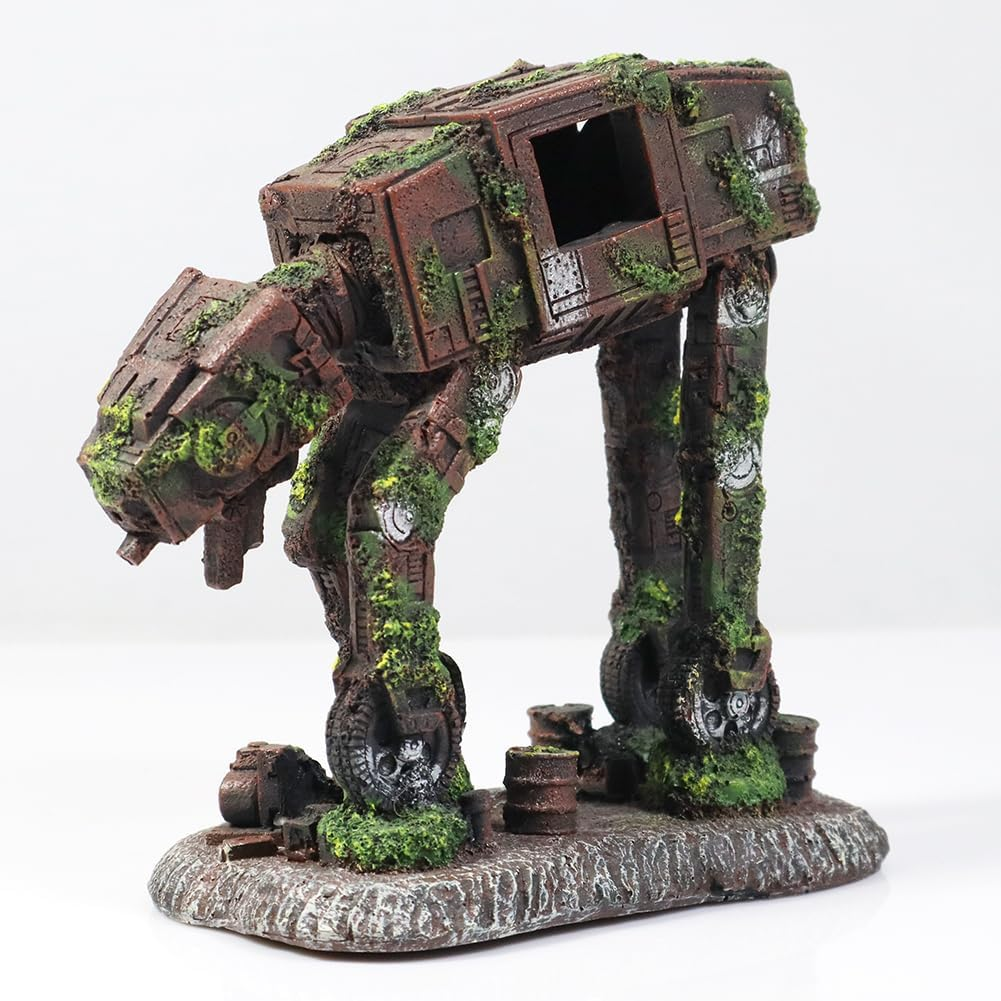 Aquarium Decorations - Star Wars Fish Tank Hidden Cave Accessories for Aquarium and Reptiles in Two Sizes (S) image number 4