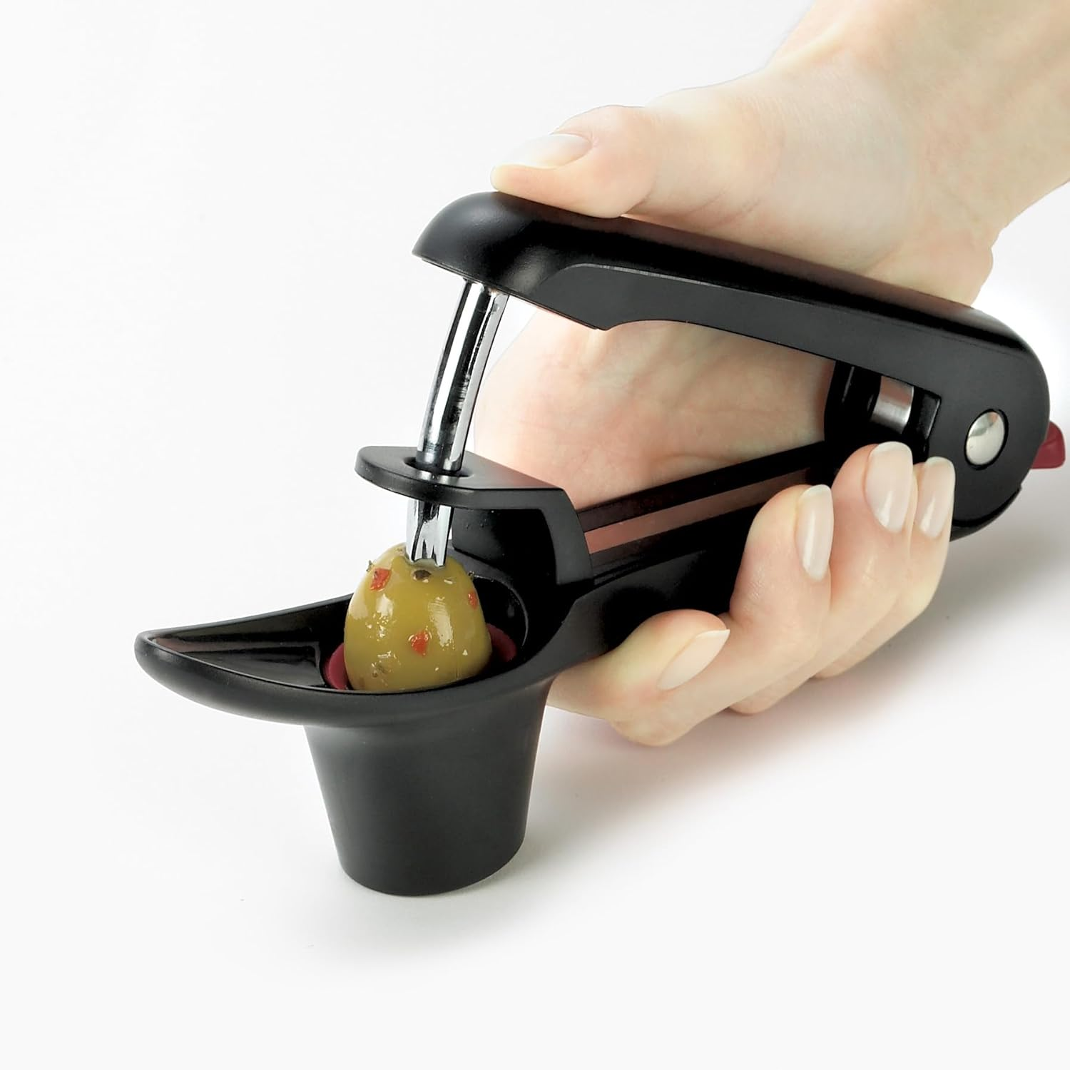 Cuisipro 747151 Gadgets and Tools Cherry/Olive Pitter, Black image number 2