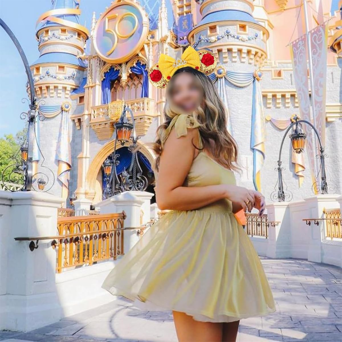 Enwye Mickey Ears Headband Fits Different Head Shapes and Hairstyles Suitable for Disneyland, Festivals, Birthday Parties and Other Occasions image number 6