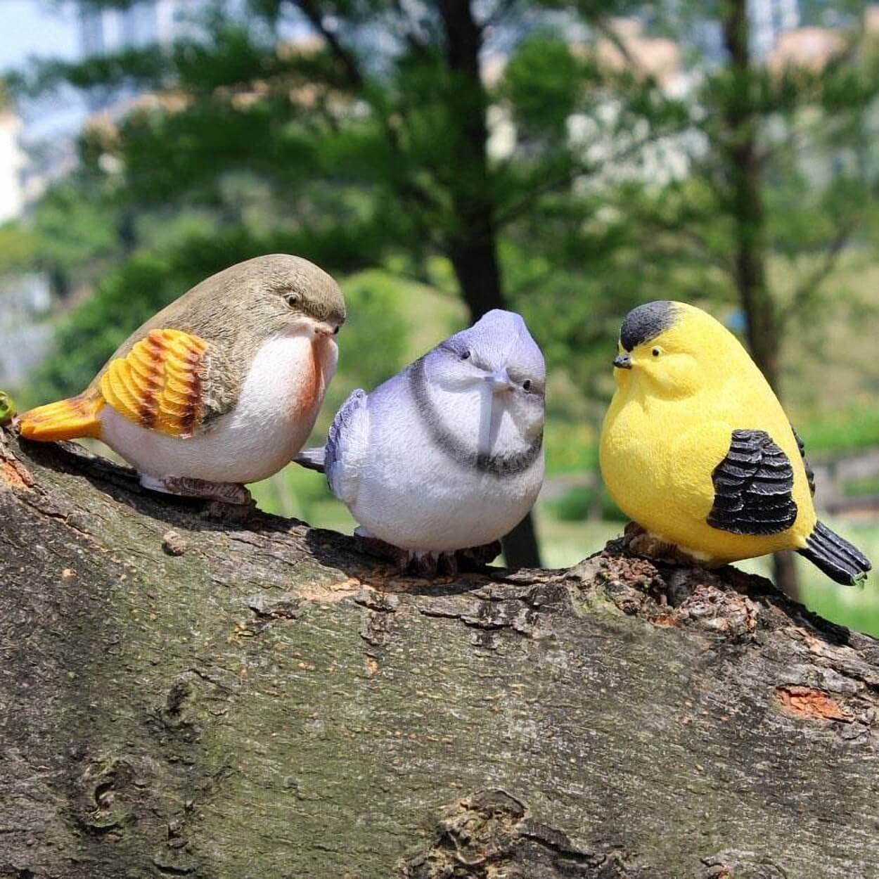 VILIGHT Bird Decor Decorative Birds - Outdoor and Indoor Bird Statues and Figurines - Bird Decorations for Home and Garden - Real Birds Size Set of 6 image number 2