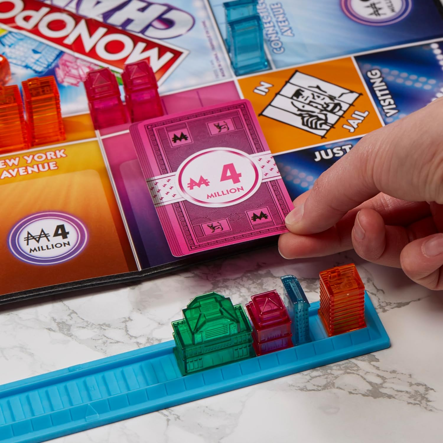 Hasbro Gaming Monopoly Chance Board Game for Adults and Kids | Fast-Paced Family Party Game | Ages 8+ | 2-4 Players | 20 Mins. Average image number 2