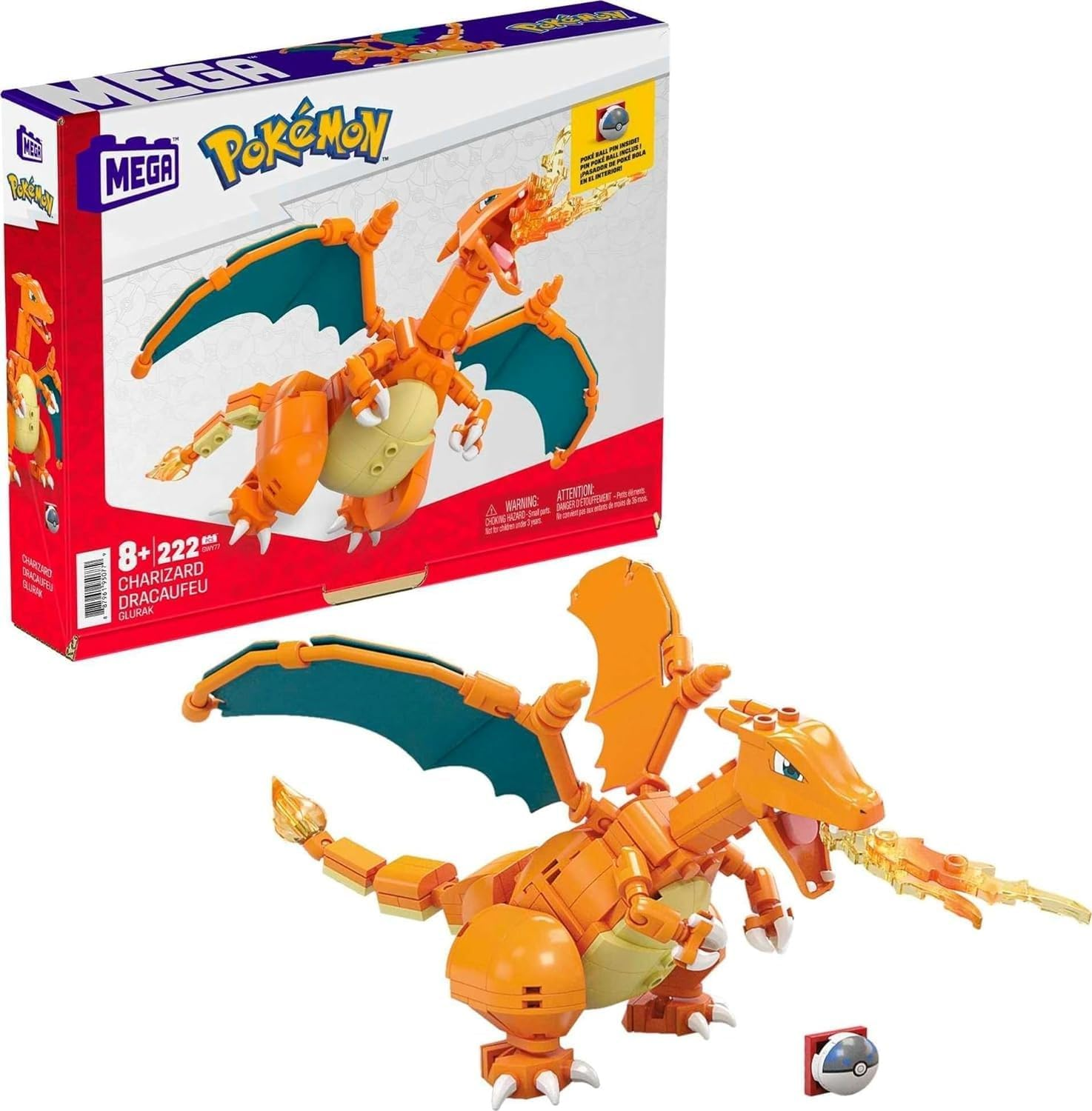 Mega Construx Pokemon Charizard image number 4