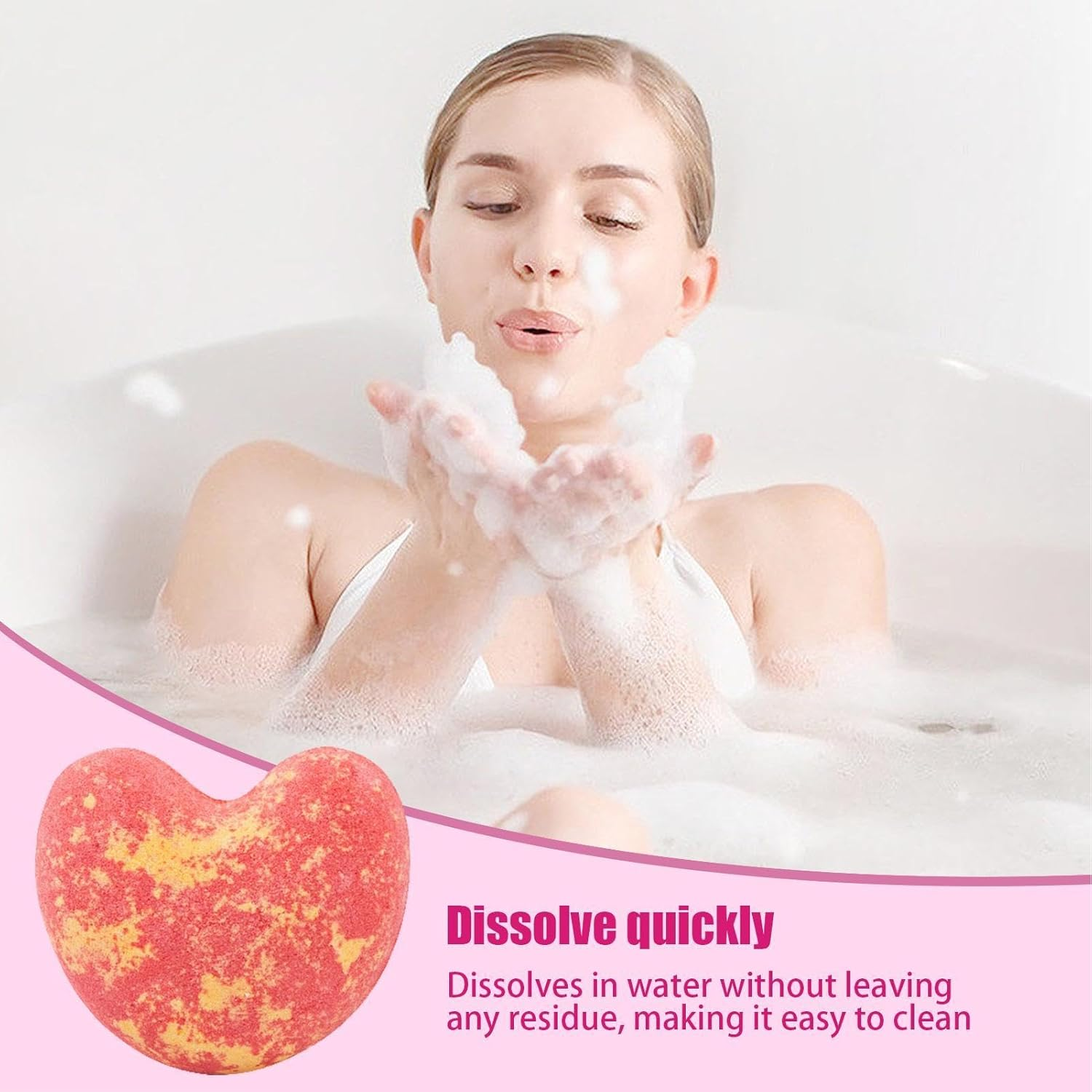 Shower Bombs Aromatherapy - Bath Fizzers - Natural Pure Oils Ultra Bubble Moisturizing Bath Salt Ball for Bubbles, Spa, Bath Relaxation, Calmness image number 6