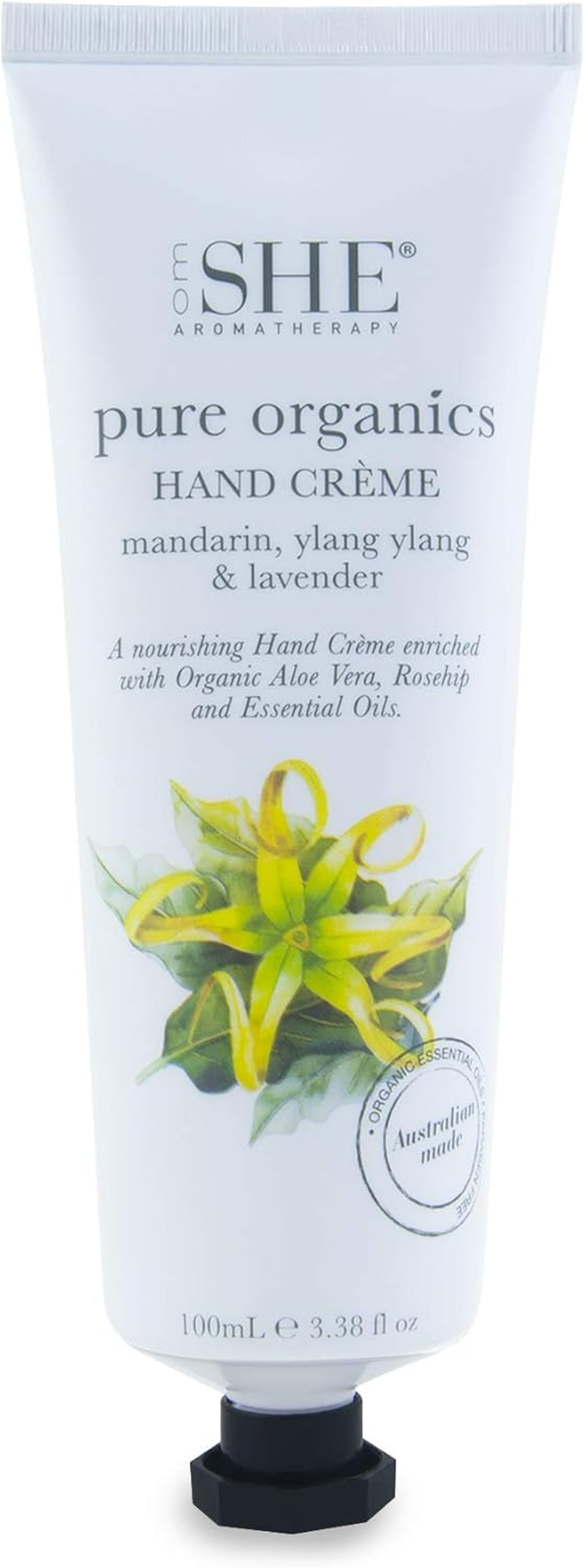 Om SHE Aromatherapy Pure Organics Hand Creme - Sandalwood, Lemongrass & Rosemary