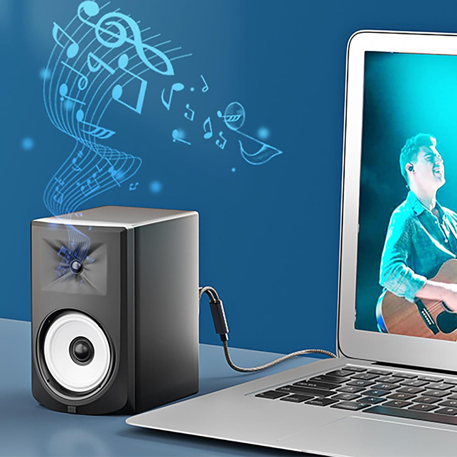 Tunghey RCA Y Cable, Rca/Phono Y Splitter, RCA 1 Male to 2 Male Y Adapter, Male/Male Subwoofer Cable Gold Plated for Subs/Amps/Hi-Fis/Home Theater/Receivers (3M) - 3M image number 3