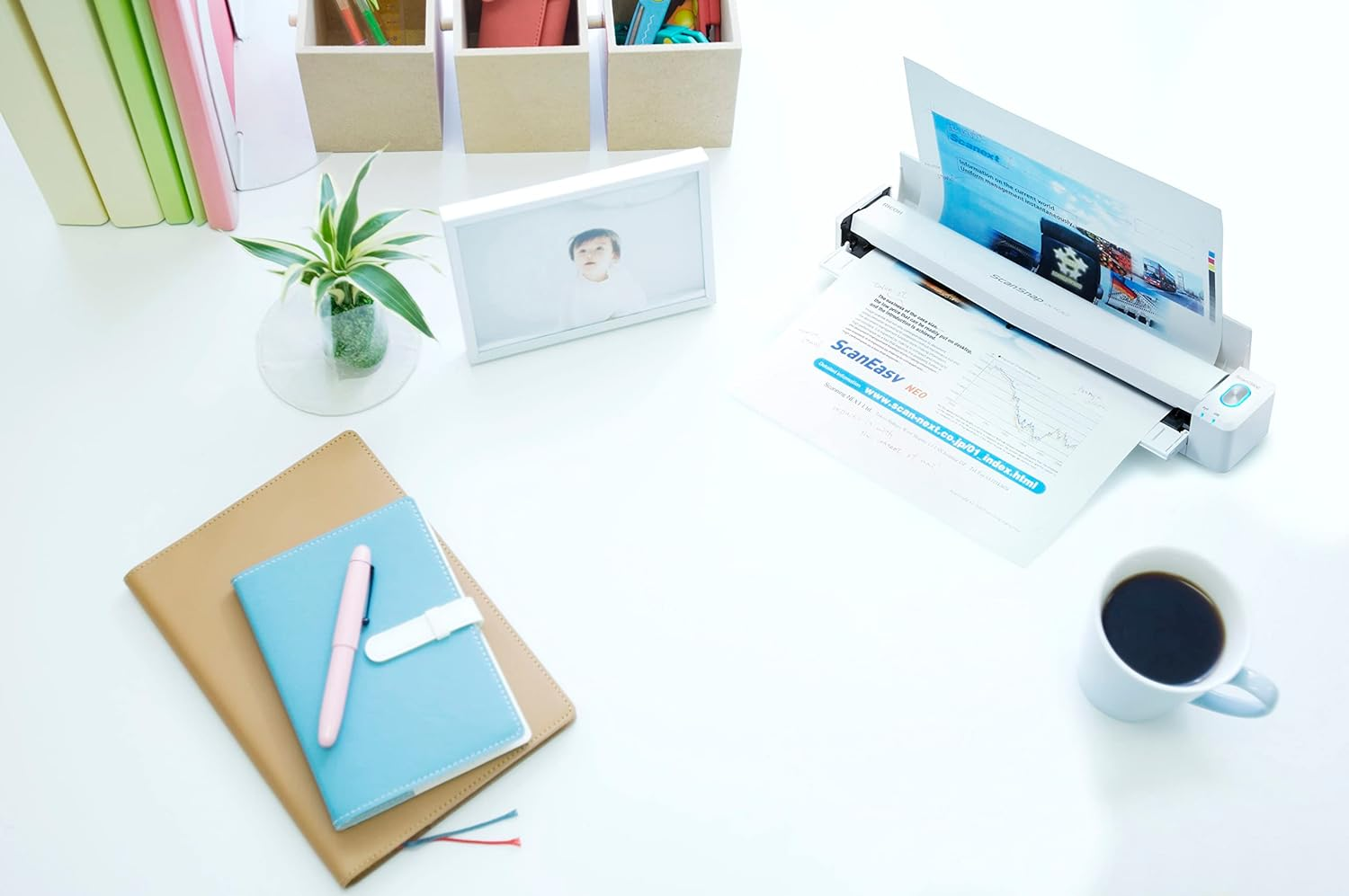 Ricoh PFU Document Scanner Scansnap Ix100 (Latest/A4/Single Sided Reading/Wi-Fi Compatible/Usb Connection/Mobile/Documents/Receipts/Business Cards/Photos) (White) image number 4