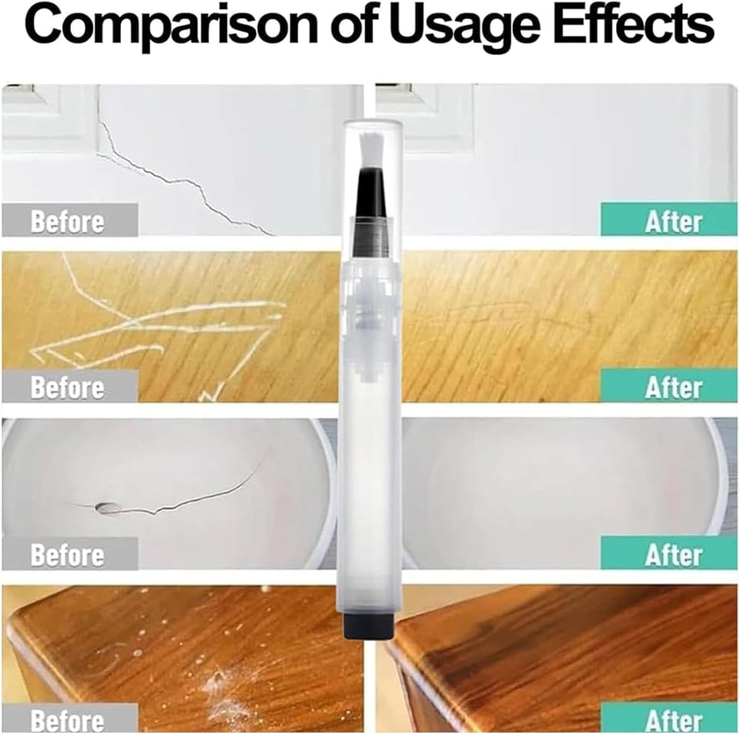 Applicabley Fillable Touch up Paint Pen Brush, Paint Touch up Pens Fillable with Brush, Refillable Touch up Paint Pen Brush, Wall Paint Touch up Pens Fillable, Touch up Paint Pens for Walls (10Pcs)