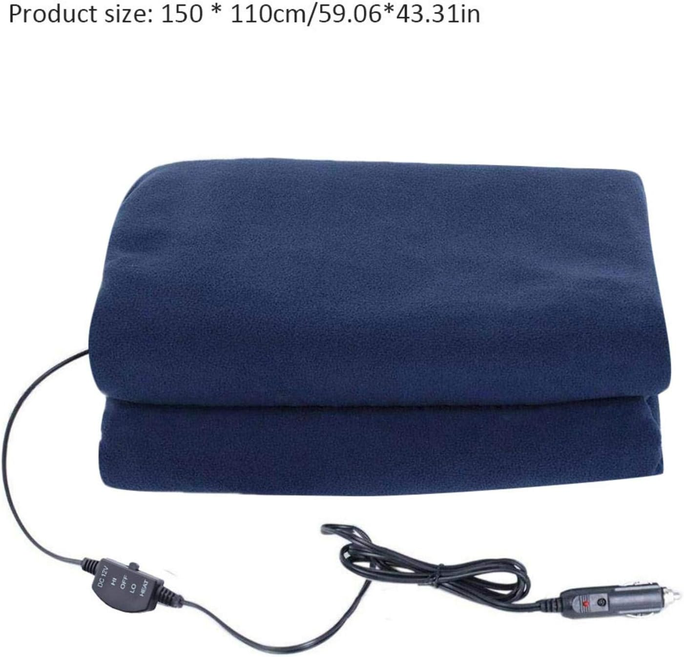 Car Heating Blanket - 12V Electric Heated Blanket, Travel Heating Blanket | Car Heated Blanket, 3- Control Car Blanket & Cold Weather Blanket for Camping & Winter (145 * 100Cm)