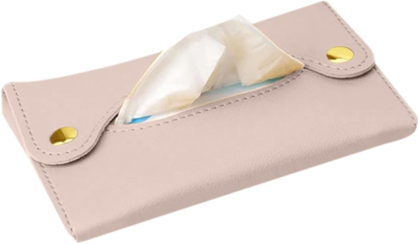 Travel Tissue Pocket Holder Bag - Pocket Tissue Holder | Travel Pouch Wipe | Pocket Paper Towel Cover | Napkin Bag Organizer| Paper Towel Pu Leather Case | Paper Box Bag | Wipe Storage Bag
