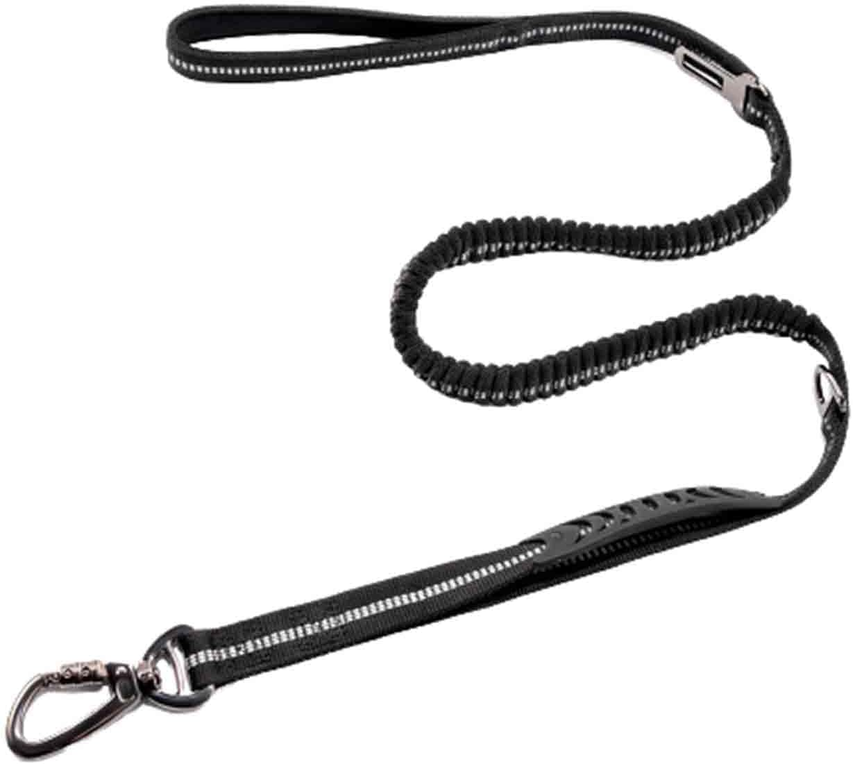 Rope Harnesses Dog Lead Dog Leads for Large Dogs for Medium Dogs Dog Leash Small Drawstring Hook and Loop Padded Double Handles Elasticity Reflective Strips 135CM (2.5X135Cm,Orange)