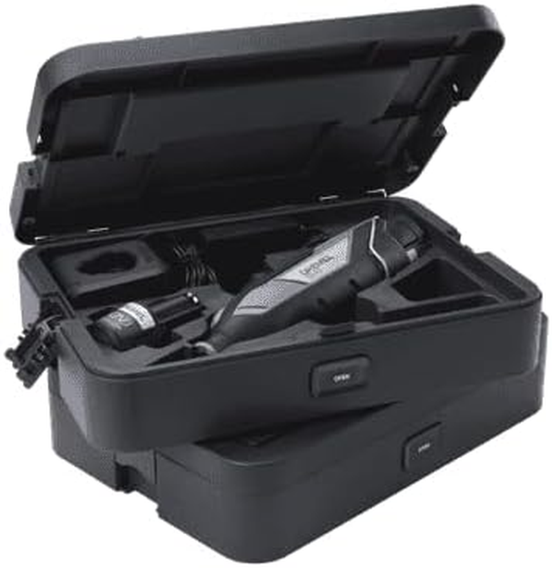 Dremel Tool Storage Box with 6 Dividers and Accessory Holder, Individually Adjustable Organiser for Multitool Accessories, Small Parts, Compact & Stackable Storage System image number 3