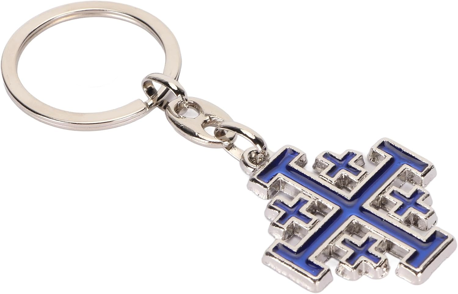 Cross Keychain Vivid Colors Strong Alloy Religious Keyring Stylish Fashionable Accessory for Backpack Bag Wallet Christian Gift image number 3