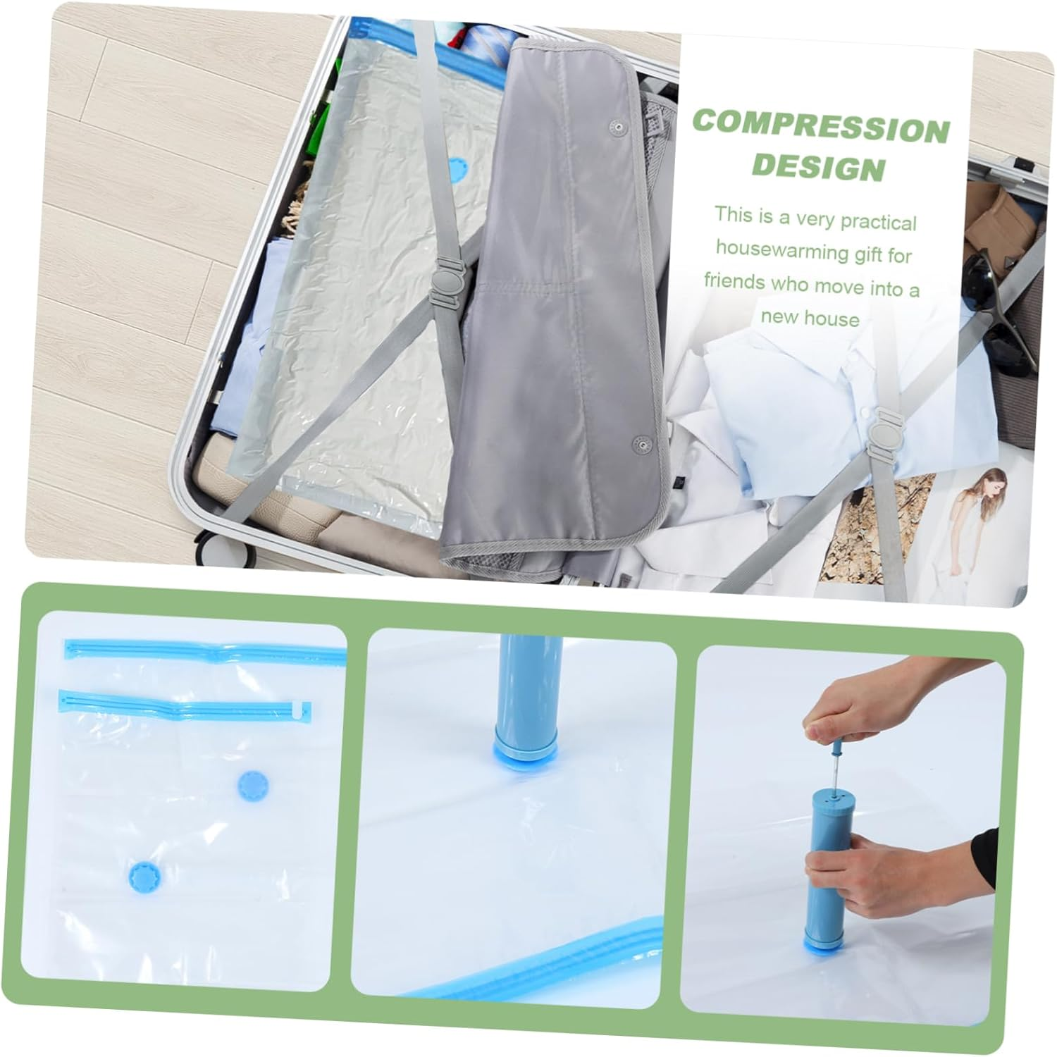 Cabilock Outdoor Travel Storage Bag Space Bags Compression Organizer Simple Elegant Design image number 6