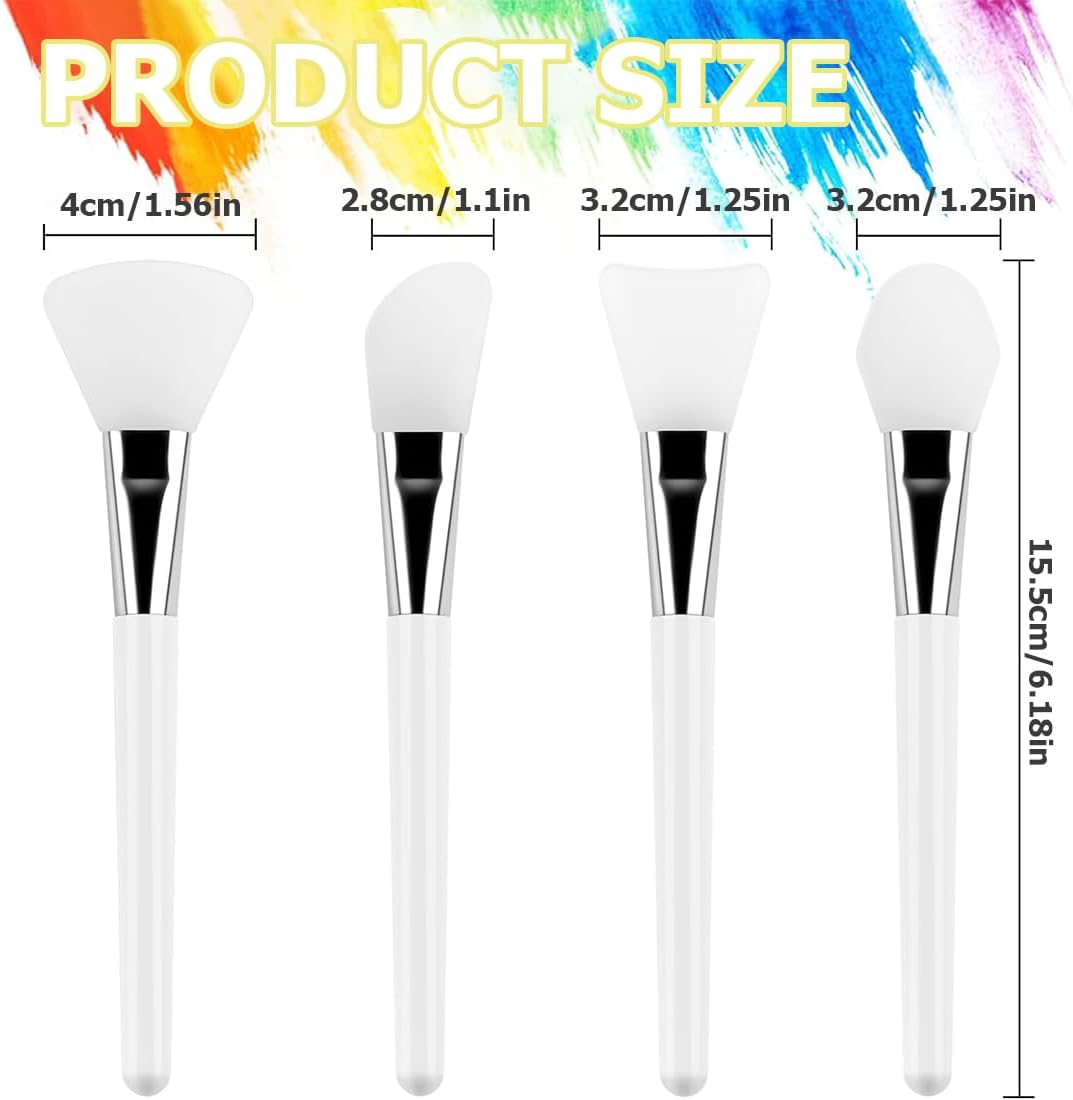 OUDQFCJ Olakin Silicone Mask Brush, Face Mask Applicator, Face Mask Brush, for Face Masks, Eye Masks, Serum, Cleaning Mask or DIY Skin Care image number 4