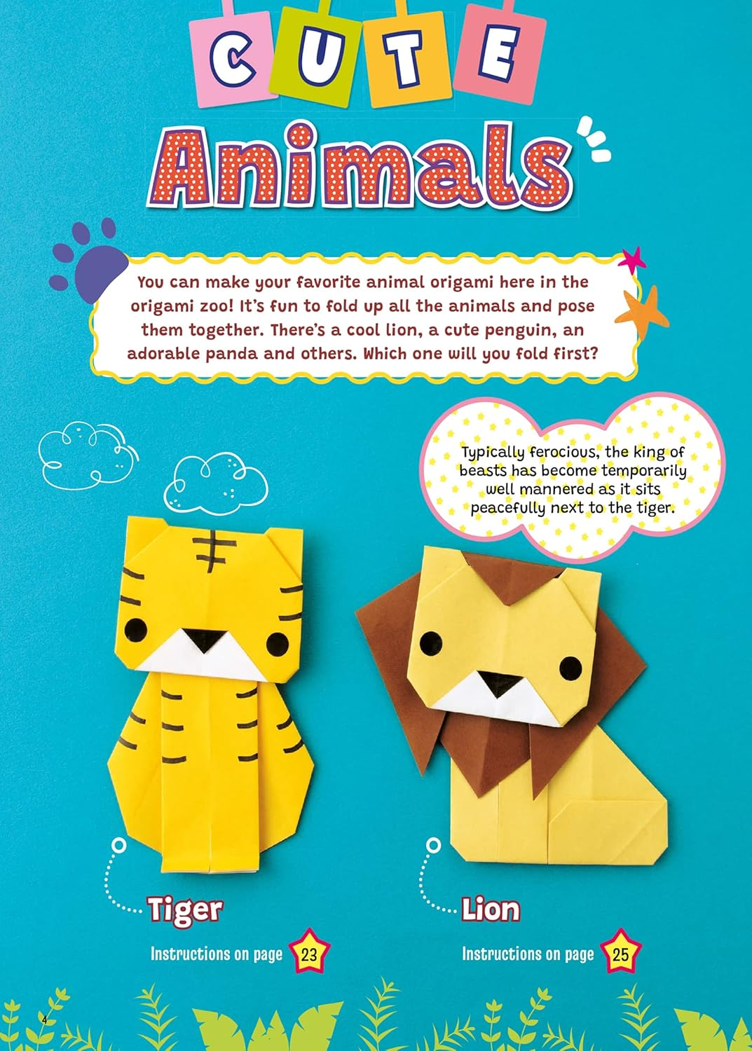 Easy Origami for Kids: Cute Paper Animals, Toys, Flowers and More! (40 Fun to Fold Projects) image number 2