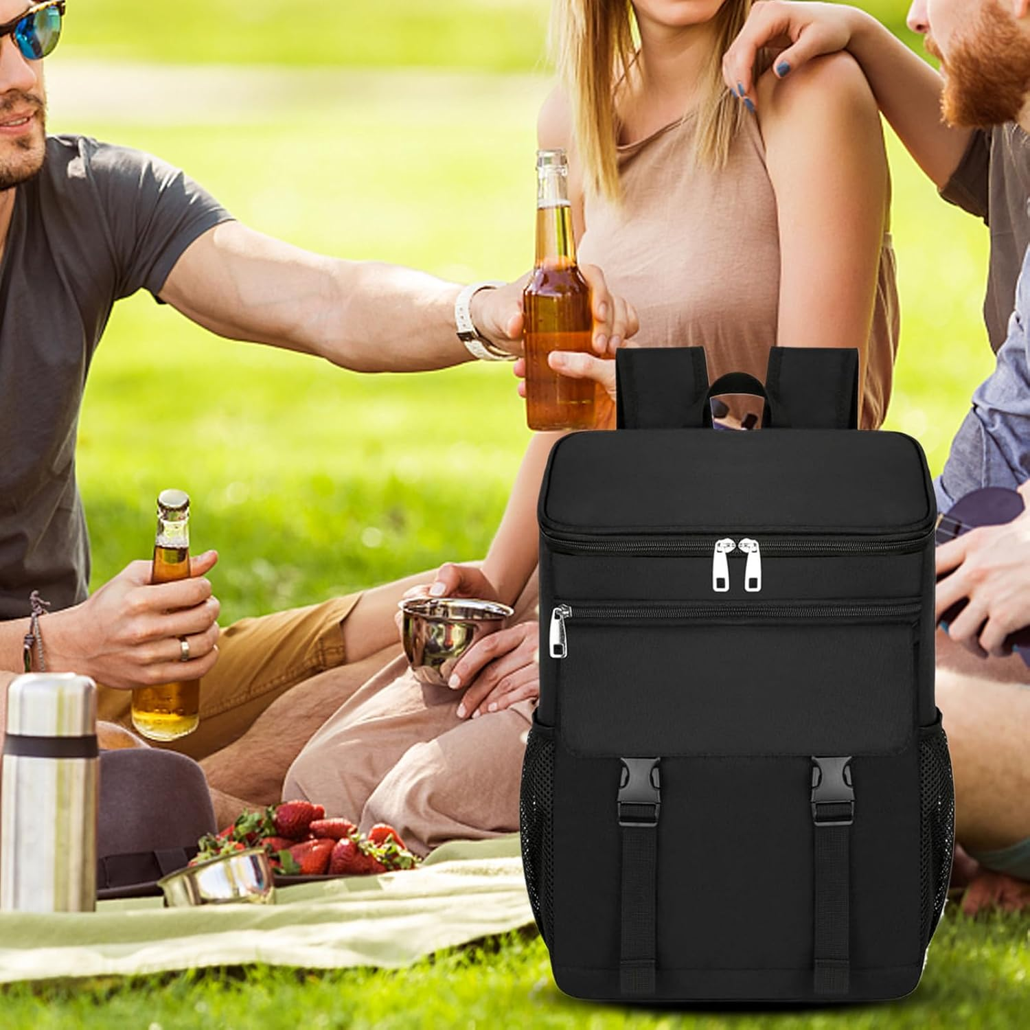 Cooling Bag | Insulated Cool Bag, Thermal Leak Proof Cooling Pack for Hiking, BBQ, Camping, Daily Sports, Fishing, Cycling, Commuting to Work image number 6