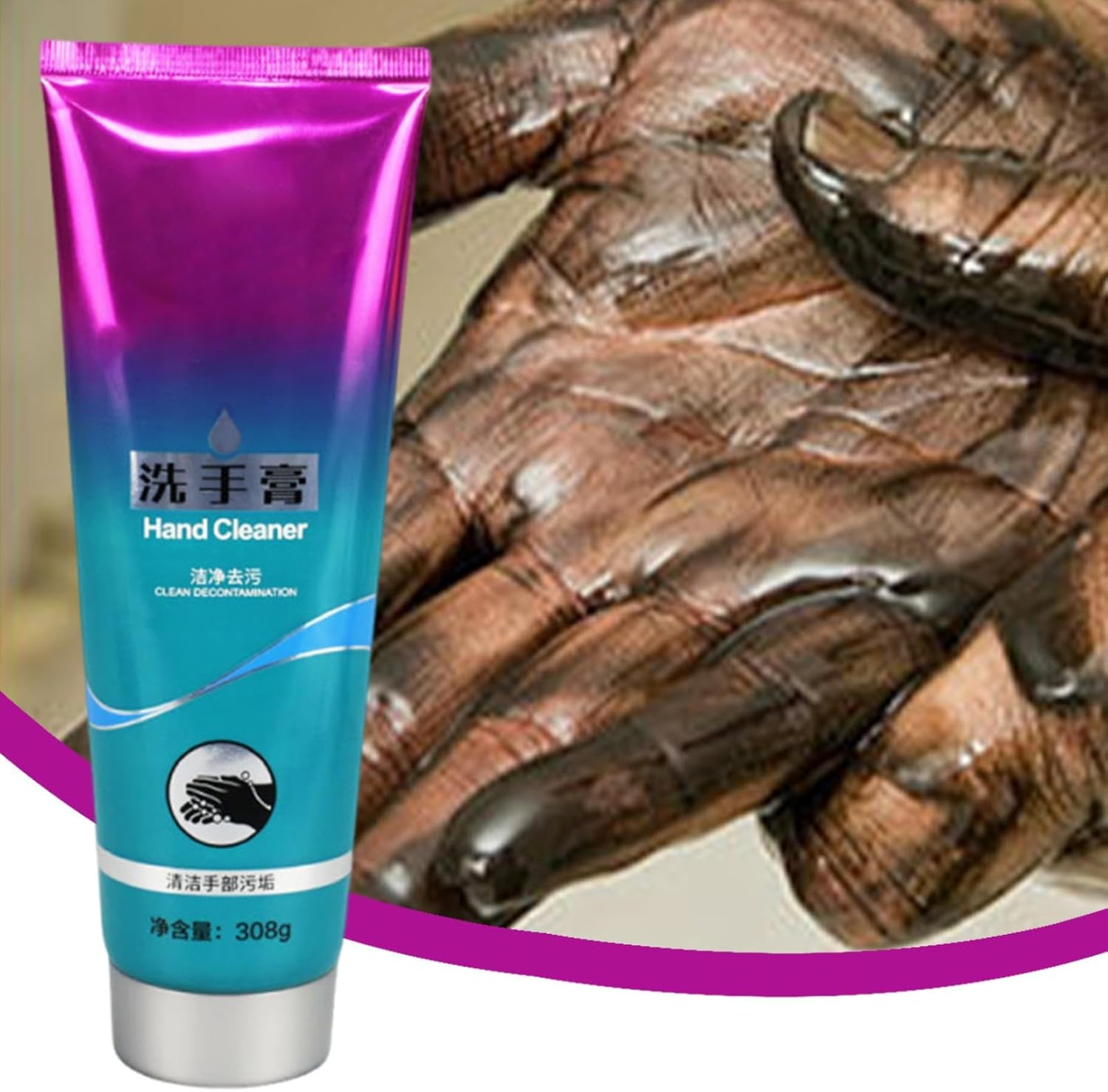 Rrlihjgu Mechanic Hand Cleaner - Degreaser Mechanic Soap Hand Cleaner - Moisturizing Cream Degreasing Scrubber, Cleaning Supplies for Auto Mechanics & Industrial Work image number 6