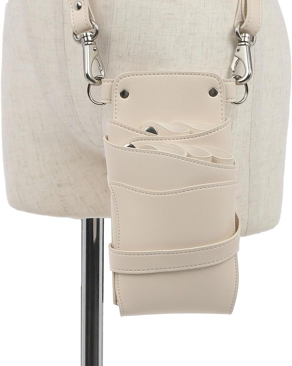 Large Capacity Pocket Dp 0-5 Scissor Case Plat Ivory PR003 Hairdresser Barber Trimmer image number 5