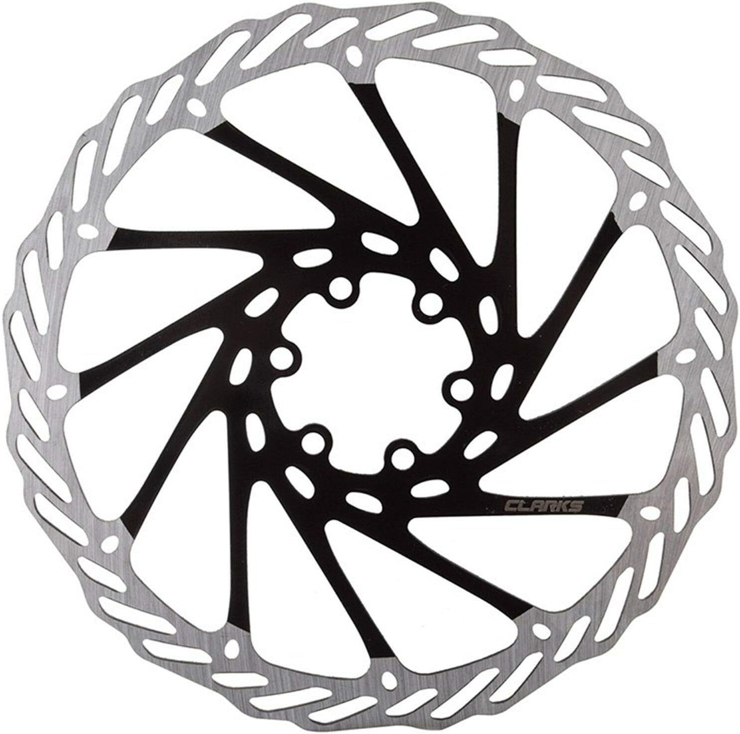 Clarks CL 6 Bolt Disc Brake Rotor, 180 Mm Size, Black