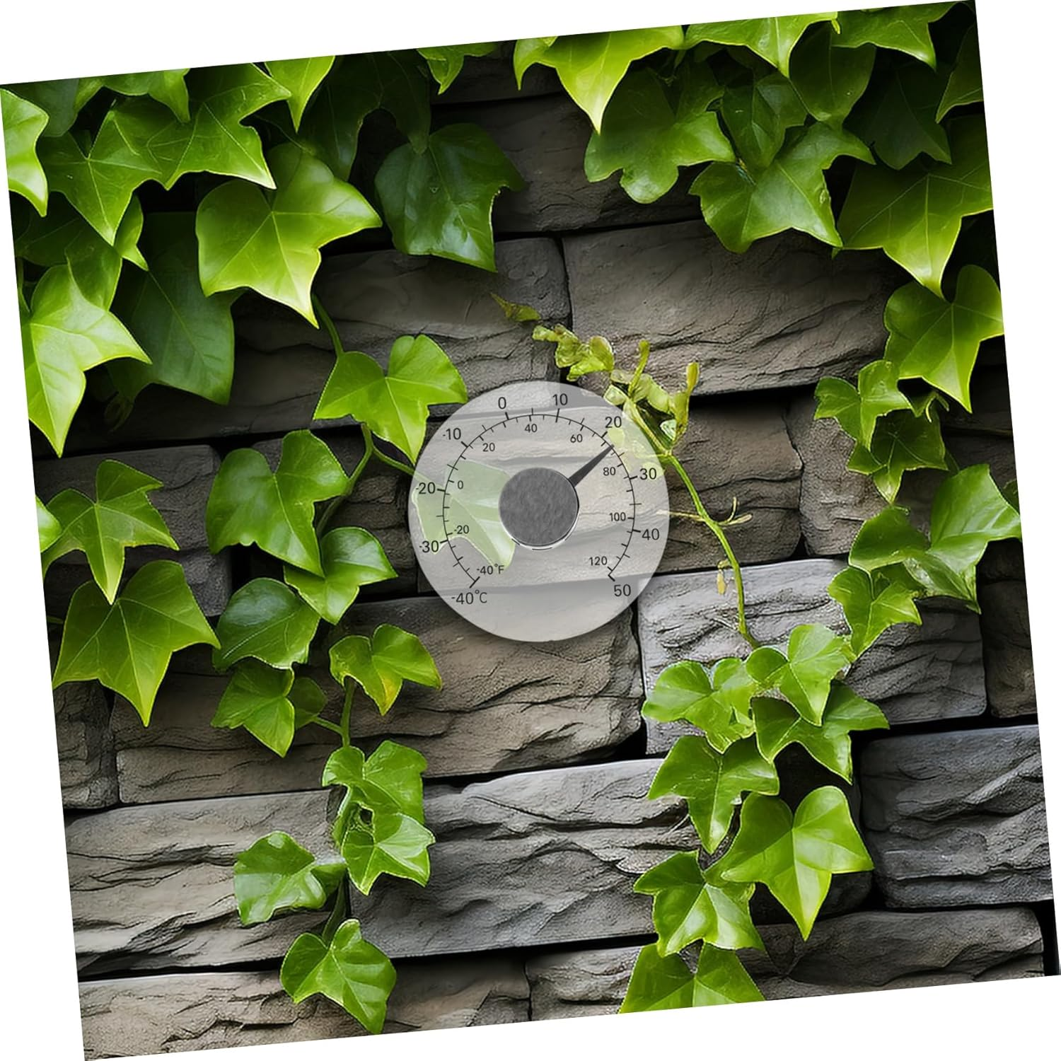 Luxshiny Window Thermometer with Adhesive Backing Indoor Outdoor Temperature Gauge for Garden Greenhouse Nursery Compact Thermometer for Easy Window Mounting image number 3