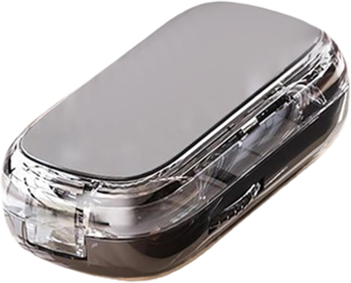 Pill Cutter Splitter, Portable Pill Cutter Splitter, Medicine Case Half or Quarter Crusher for Cutting Multiple Pills, Easy to Use with Safe 3.35X1.77X0.91 Inches