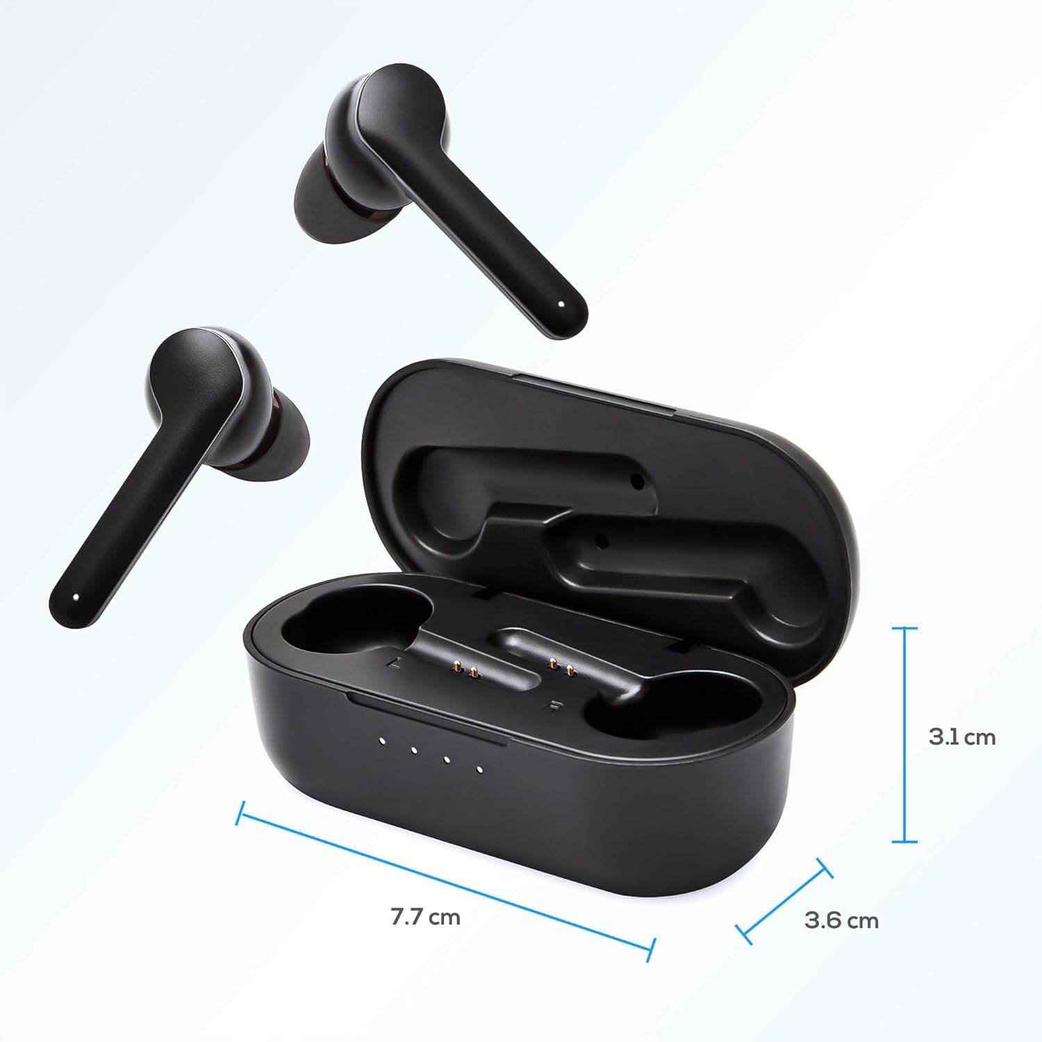 Mbeat E2 True Wireless Bluetooth Earbuds In-Ear Stereo Bluetooth Headphones Wireless Earphones (Bluetooth 5.0, Built-In Mic, Stereo Calls, Total 24 Hours Playtime) image number 4