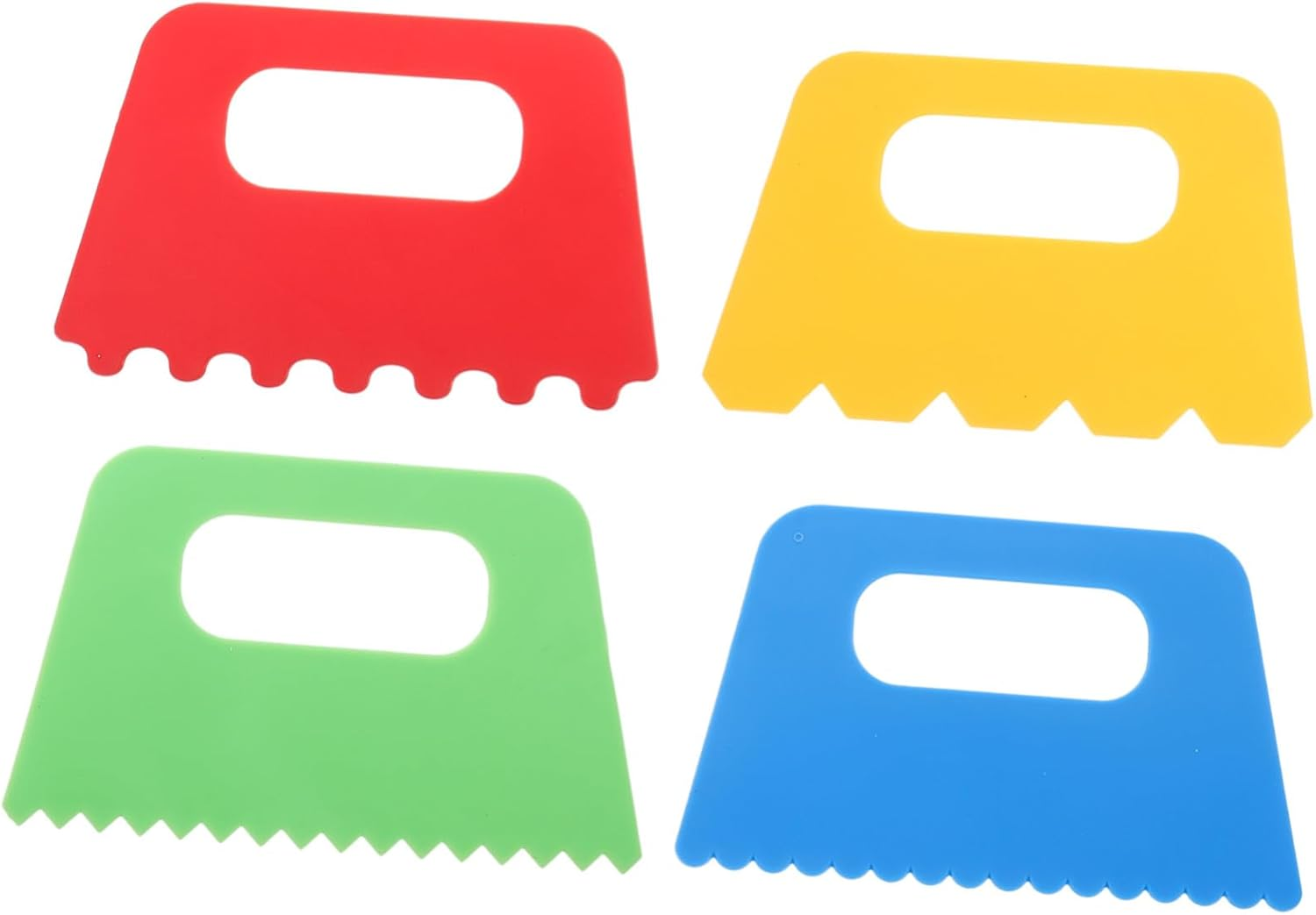 Kisangel 4Pcs Boys and Girls Painting Scraper and Diy Painting Brush Set for Children Preschool Art Drawing Tools Plastic Colorful Scrapers for Creative Drawing and Graffiti Random Color image number 2