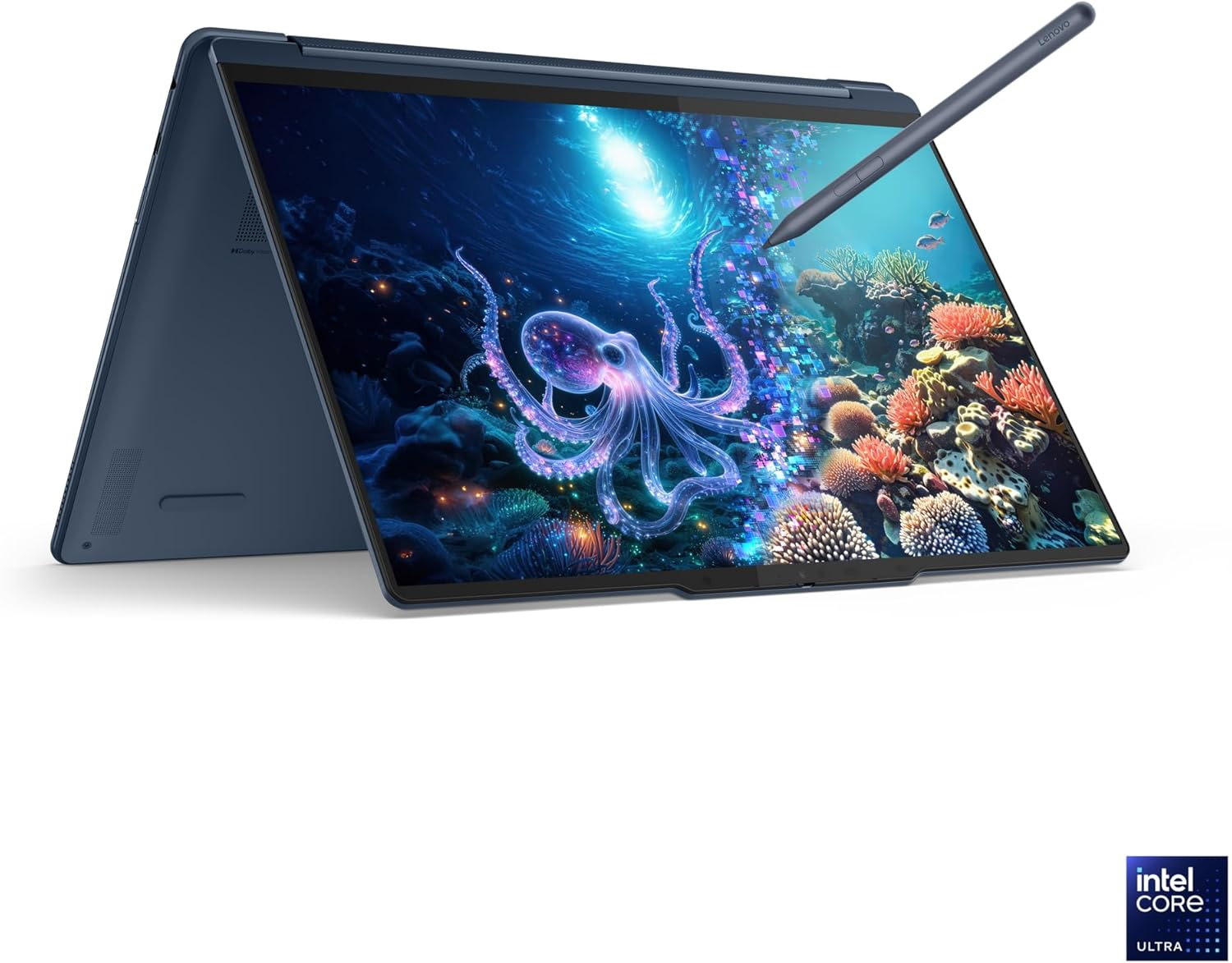 Lenovo Yoga 9 2-In-1 141ILL10 Co-Pilot+ 14" 4K WQUXGA OLED Touch Display Ultra 7 258V 32GB 1TB SSD Digital Pen Wifi7 Win11 Cosmic Blue 83LC000FAU image number 6