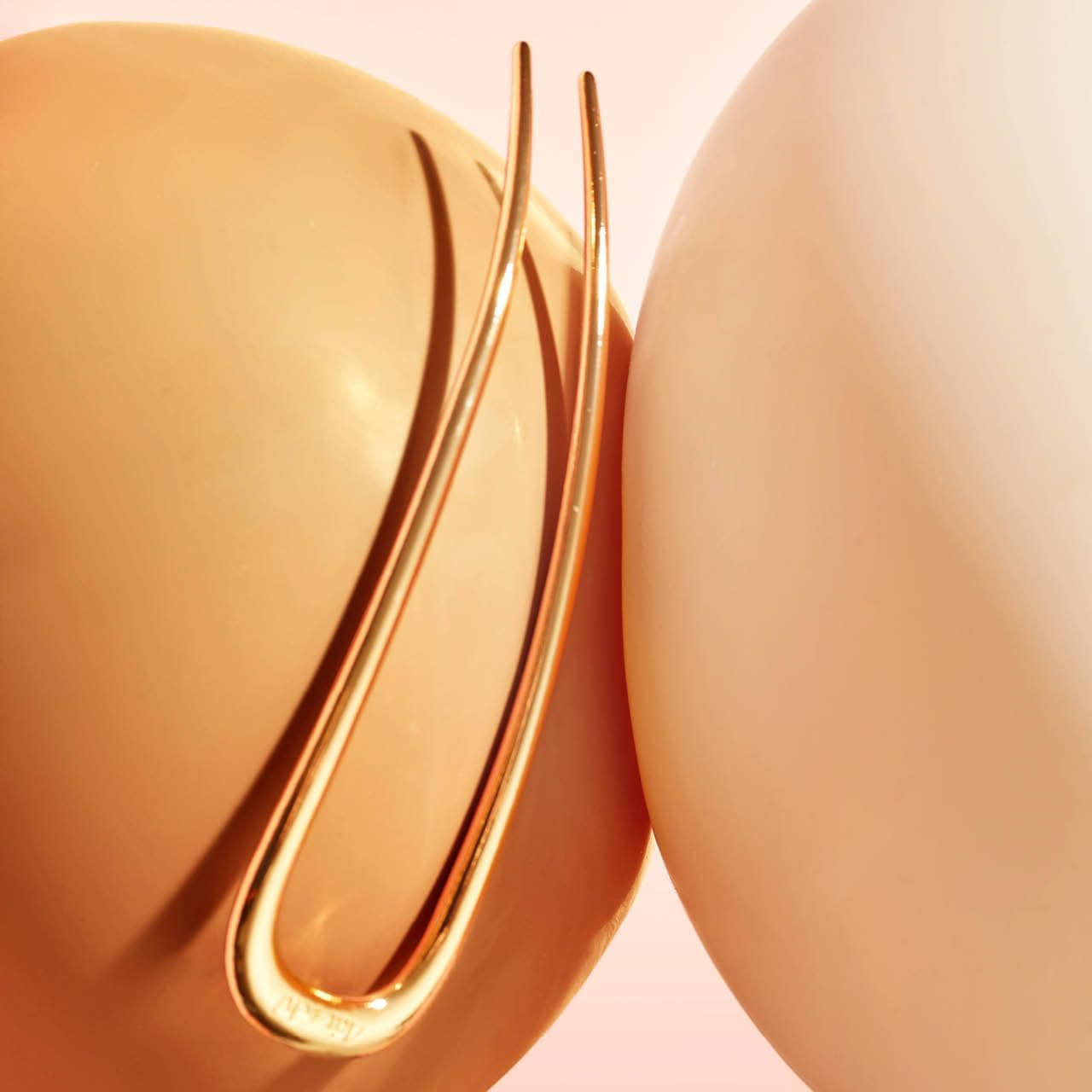 Kitsch Metal French Hair Pin for Women, Hair Fork for Buns, French Twist Pin for Easy Hairstyle, Perfect for Long and Thick Hairs - 2Pcs Gold image number 2