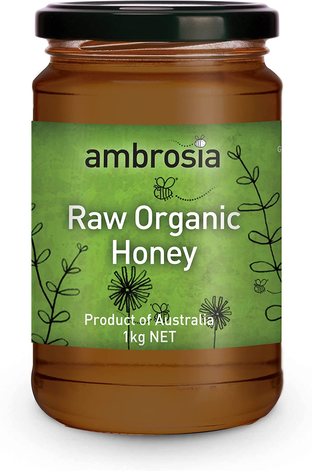 Ambrosia Raw Organic Honey 500 G, 500 G