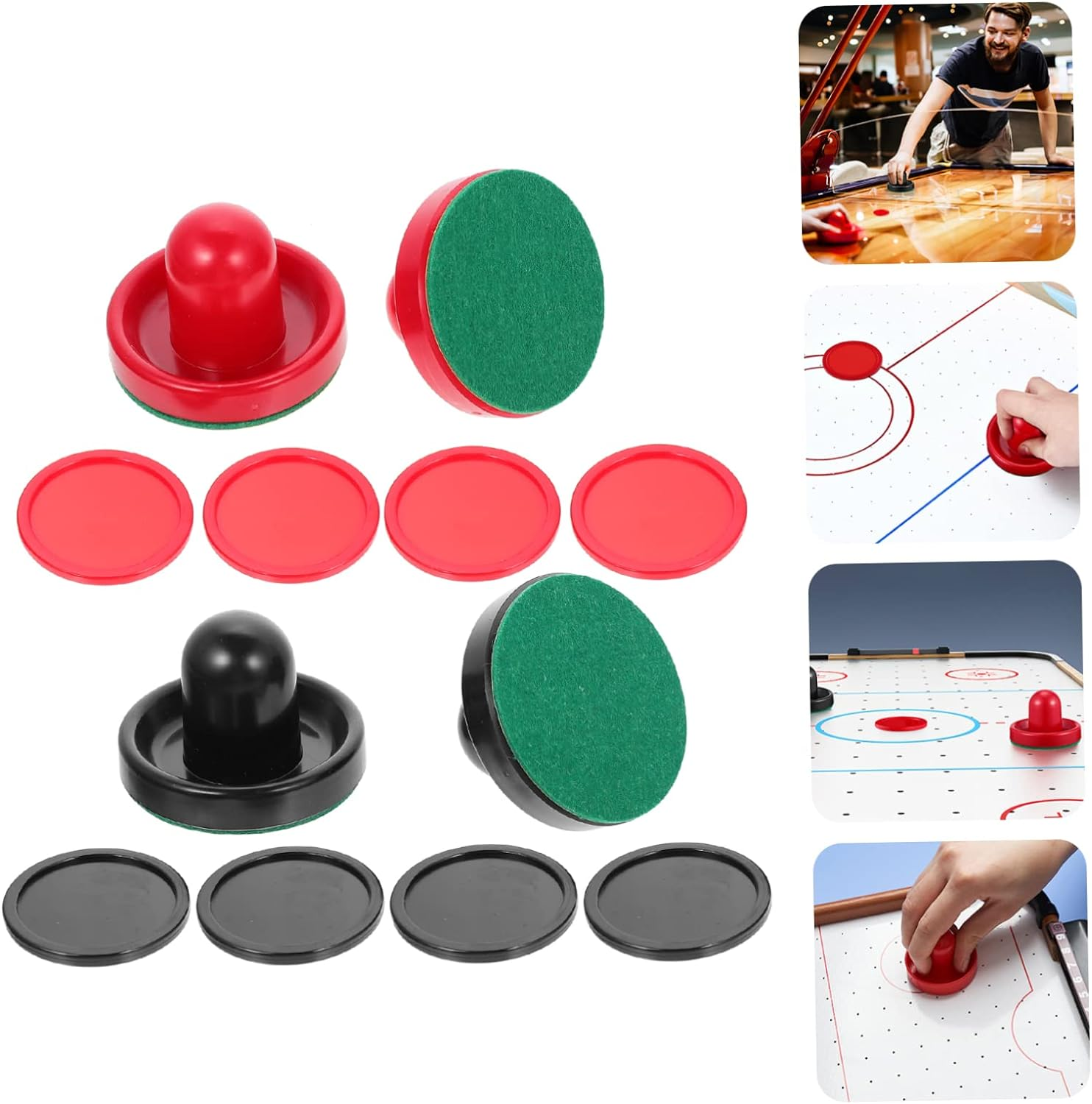 BESPORTBLE Ball Hitter Air Hockey Pucks Replacement Pushers for Game for Air Hockey Paddle Accessories and Parts image number 2