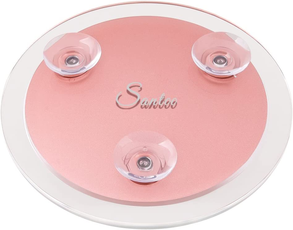 15 X Magnifying Mirrors (15 Cm Round) with 3 Mounting Suction Cups for Precise Makeup Eyebrows/Tweezers - Blackhead/Blemish Removal - Bathroom/Travel Makeup Mirror (Rose Gold) image number 3