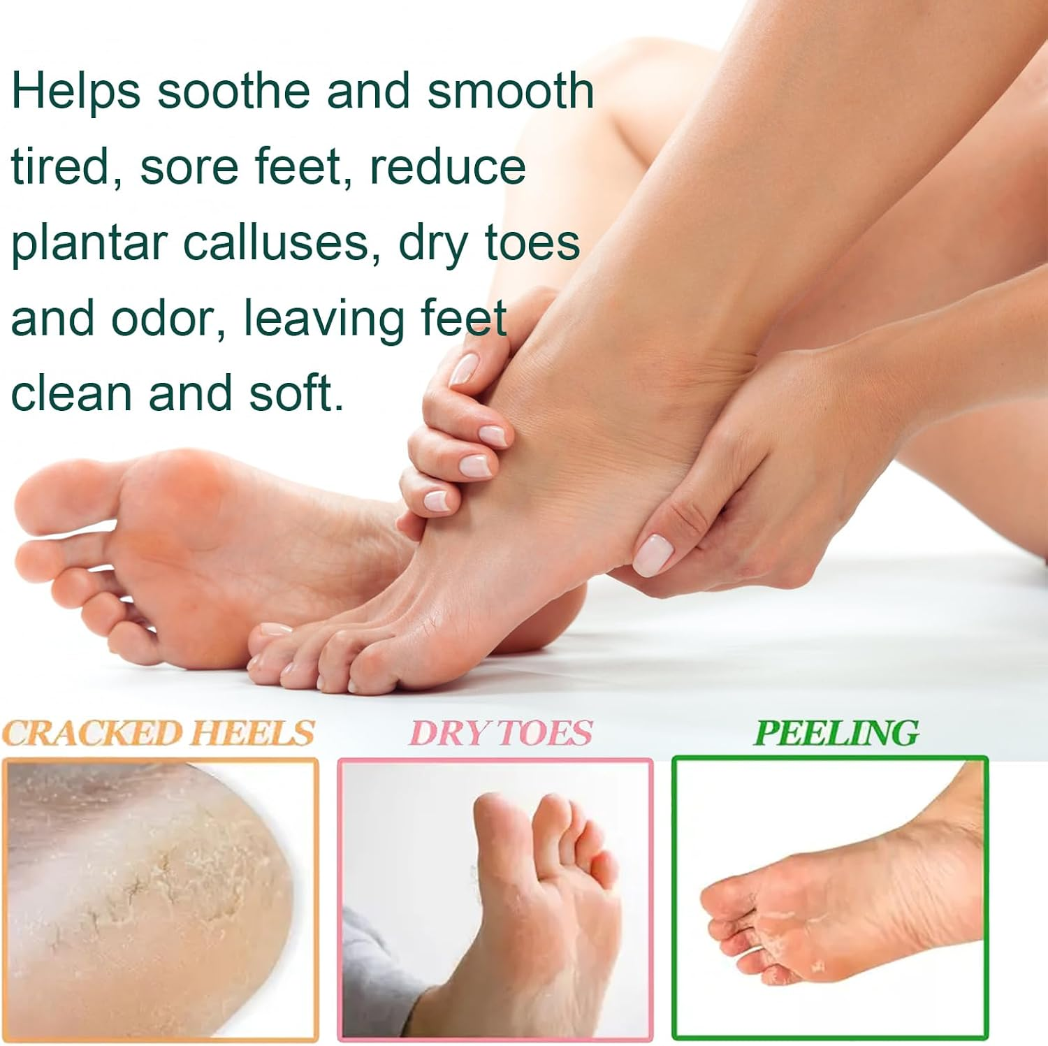 Foot Soak Tablets for Tired Feet Relaxation with Sea Salt and Plant Essential Oils Moisturizing Softening Care for Home Spa Bath image number 3