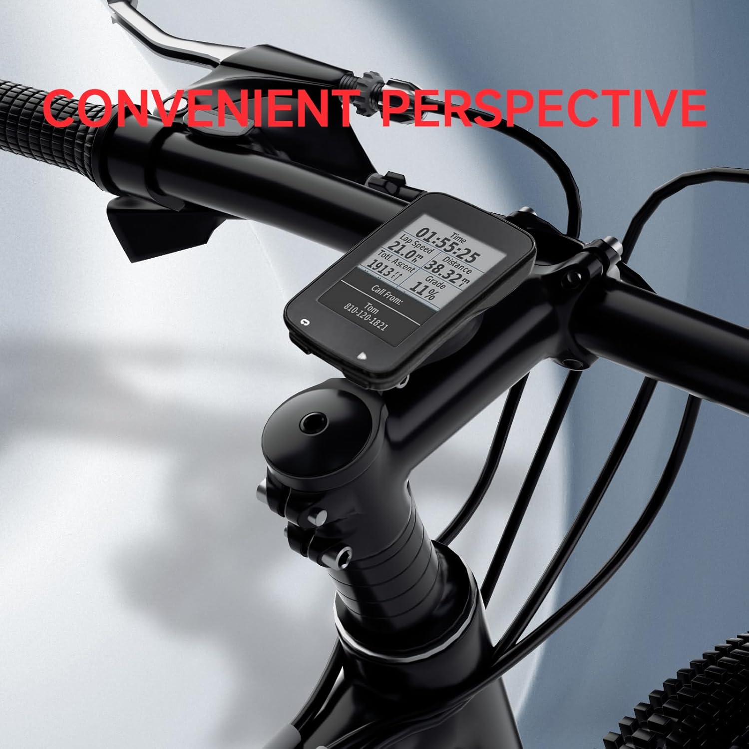 Bike Stem Computer Mount - Adjustable Out Front Mount for Garmin Edge 25 130 200 500 510 520 800 810 820 1000 1030, for Wahoo Elemnt Bolt Mini Bryton Rider Stages Dash Hammerhead Karoo Cateye image number 3