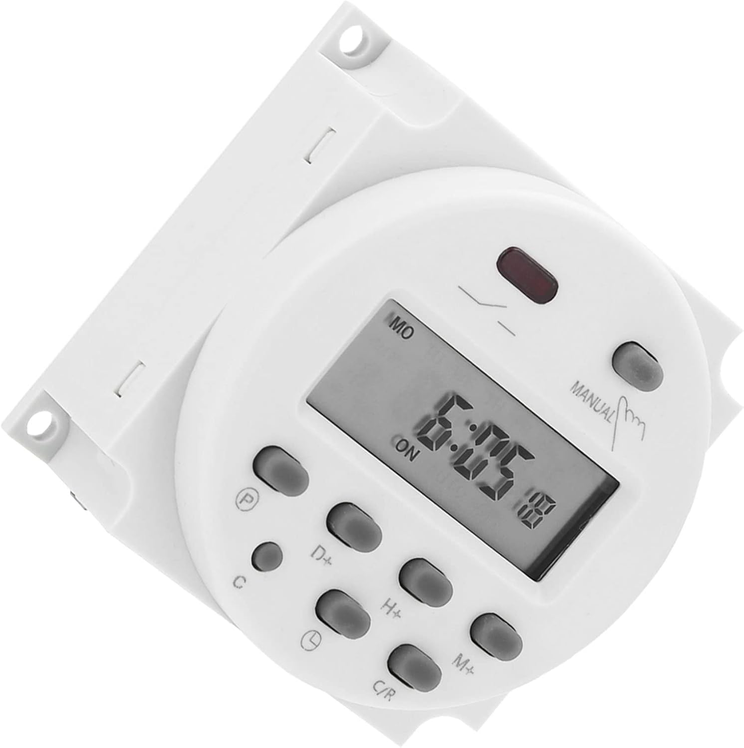 In-Wall Digital Timer,12V Time Switch Indoor Timer,Mini LCD Programmable Microcomputer Control Power Timer Relay Switch,For Advertising Light Boxes,Etc image number 4