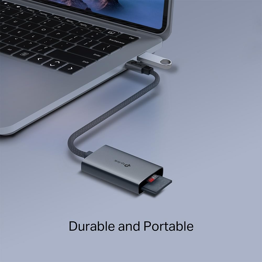 Tp-Link USB 3.0 Type-C to SD & Microsd 3.0 Card Reader, Support Multi-Type SD Cards up to 2TB, Dual Card Access Simultaneously, Plug and Play, SD4.0 UHS-II Faster Transmit, up to 312Mb/S(Ua440C) image number 6