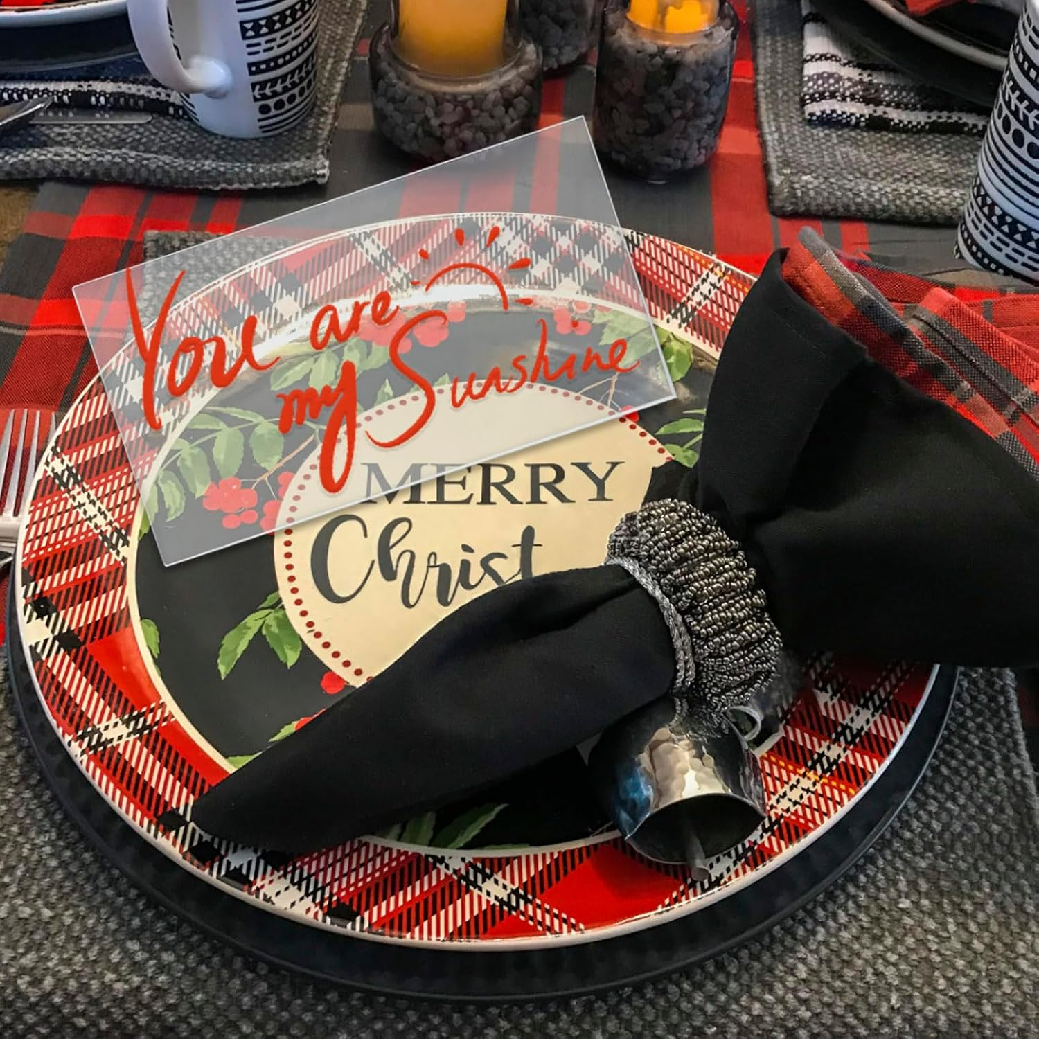 24 Pcs Clear Acrylic Place Cards for Weddings, 3.5" X 2" Rectangle Acrylic Blanks for Acrylic Signs and Table Place Cards, Escort Name Plate for Table Setting, Wedding, Dinner Party (Transparent) image number 4