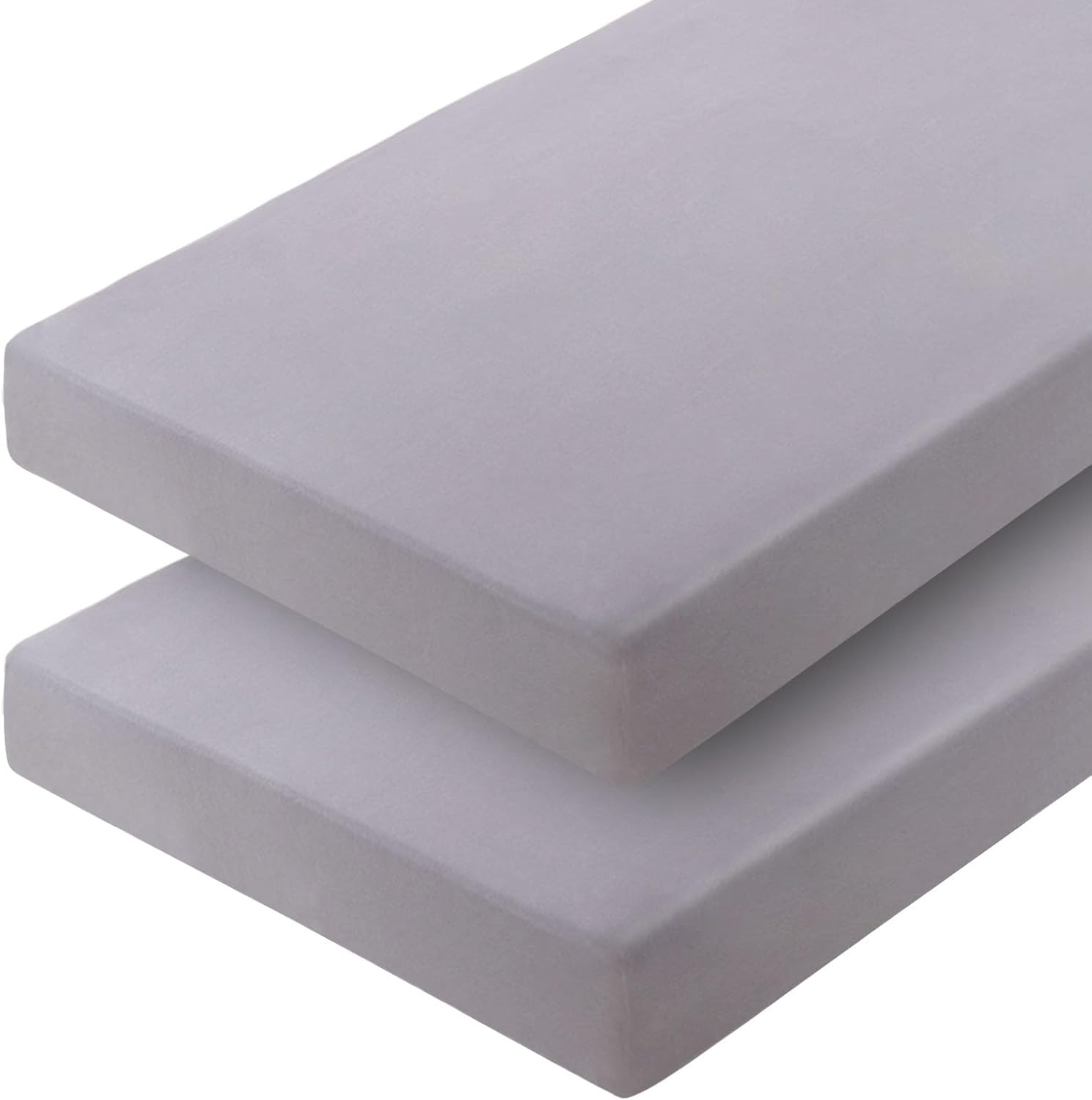 Cot Sheets 31" X 75", 2 Pack Cot Size Sheet Fitted for Narrow Twin Mattress/Rvs Bunk/Guest Beds/Army Cots/Trifold Mattress/Travel Size Mattress, Ultra Soft & Breathable Camper RV Bunk Bed Sheets, Gray