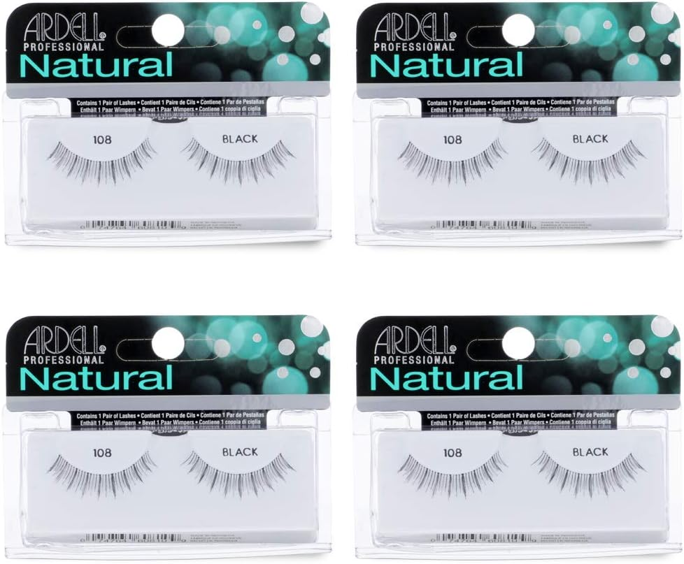 Ardell False Eyelashes Medium Black 4 Pack image number 4