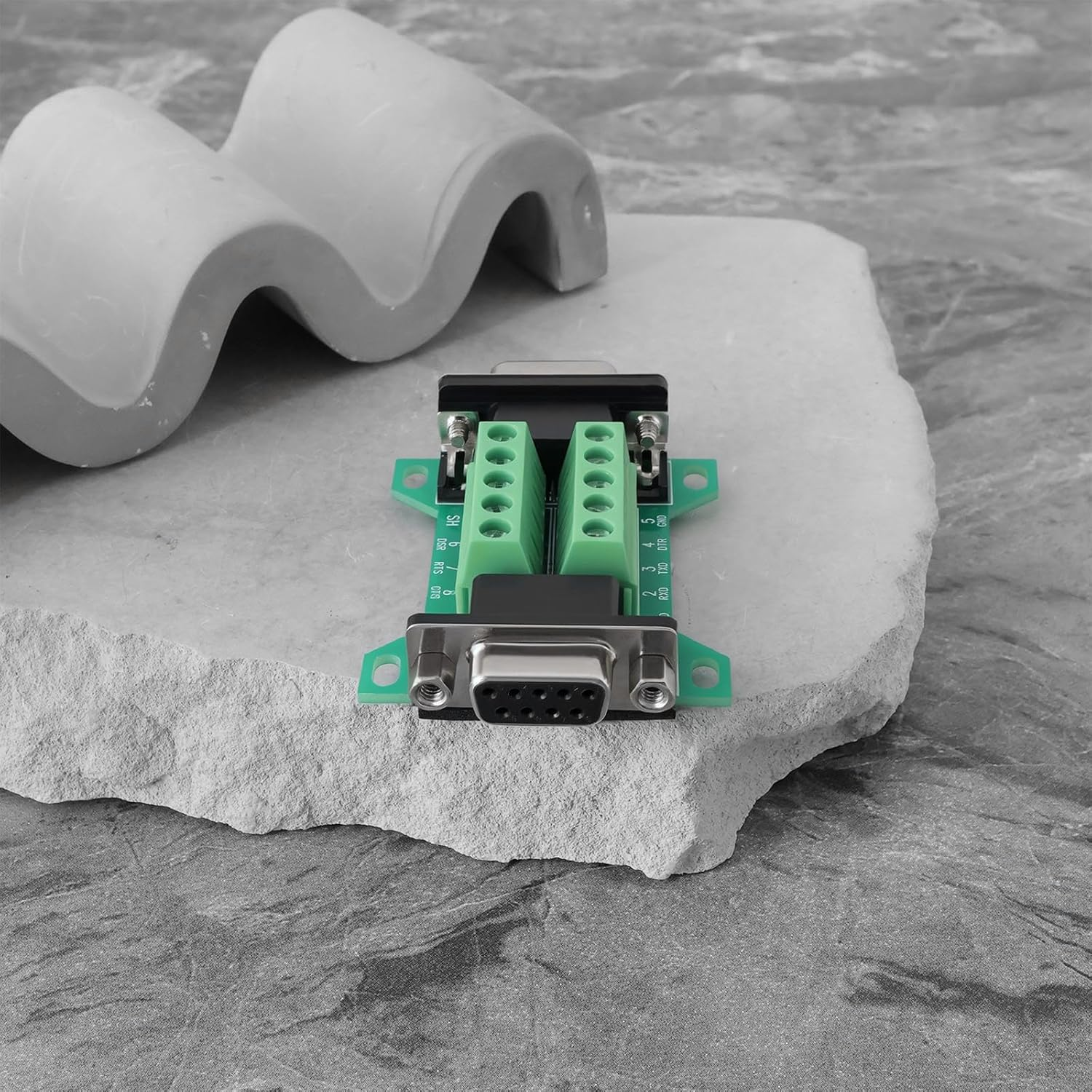 VGOL 2Pcs DB9 Male to Female Breakout Board Rs232 D-Sub Serial to 9 Pin Terminal for Automatic Industrial Control Equipment Cash Register image number 2