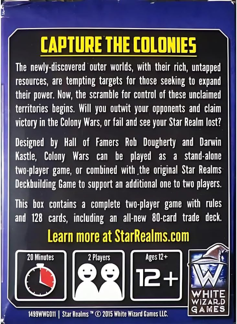 White Wizard Games Star Realms Colony Wars Card Game image number 6