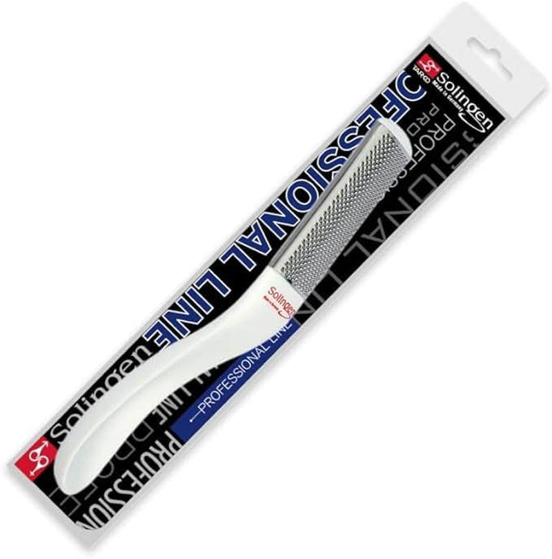 Solingen Professional | Foot File | Foot Rasp | Callus Remover Best Foot Care Pedicure Tool to Remove Hard Skin | Can Be Used on Both Wet and Dry Feet | Made in Germany Steel-Slim