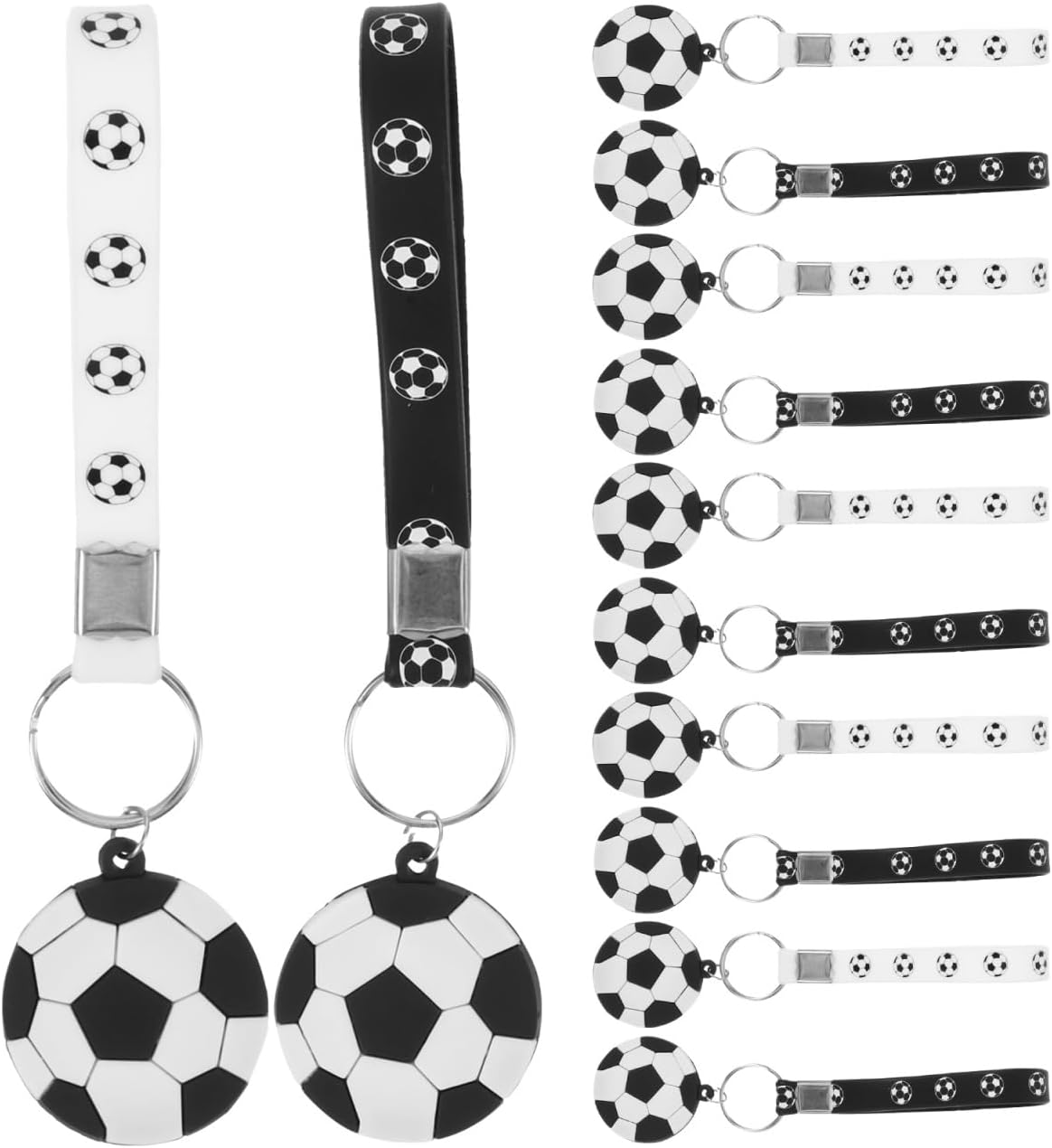 12Pcs Small Soccer Keychain - Sports Ball Keyring Decor Hanging Keychain Soccer Party Favours for Teenagers KIDS image number 1