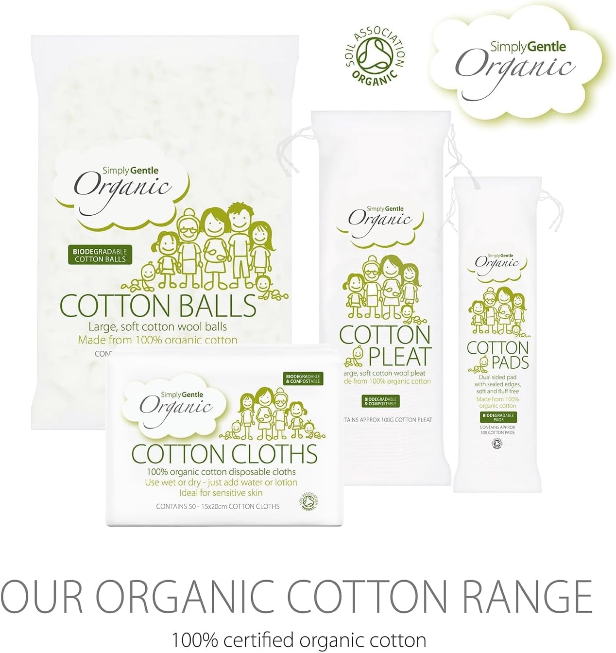 Simply Gentle Organic Cotton Pleat, 100 Grams image number 5