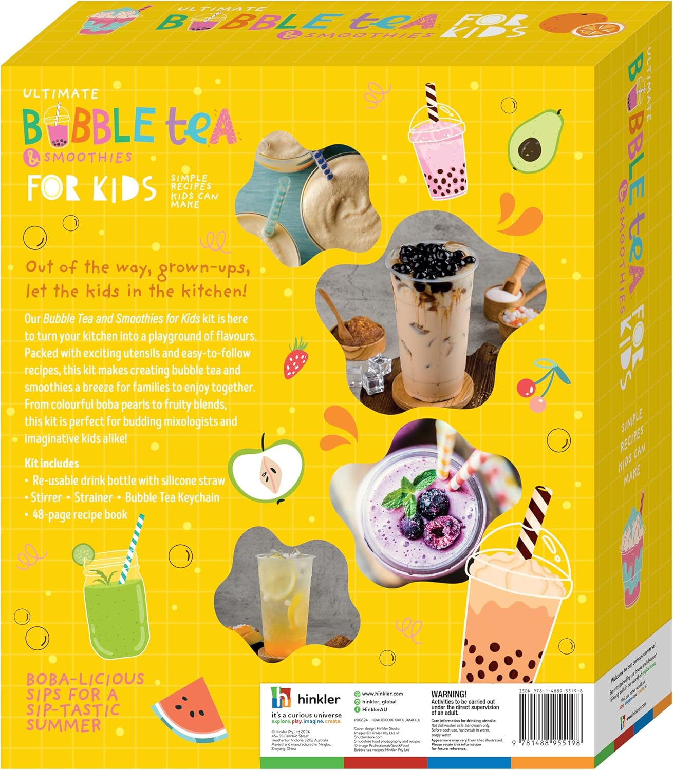 Ultimate Bubble Tea & Smoothies for Kids Kit - Fun Cooking Kit with Reusable Tumbler and Recipe Book image number 1