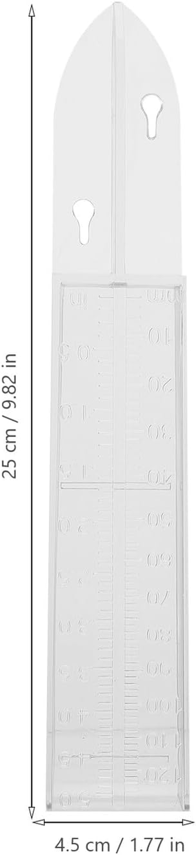 VANZACK Transparent Rain Gauge Device with Graduated Scale for Outdoor Garden Lawn Practical Rain Measuring Container for Accurate Rainwater Collection and Easy Reading image number 5