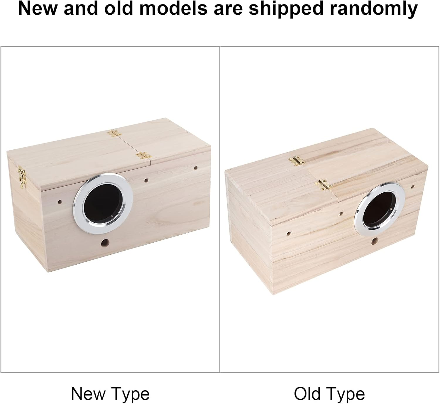 Bird Nesting Box, Bird Nest Bird Breeding Box, Parakeet Nesting Box, Cockatiel Nesting Box, Wooden Bird Box with Detachable Wooden Board for House Decoration image number 2