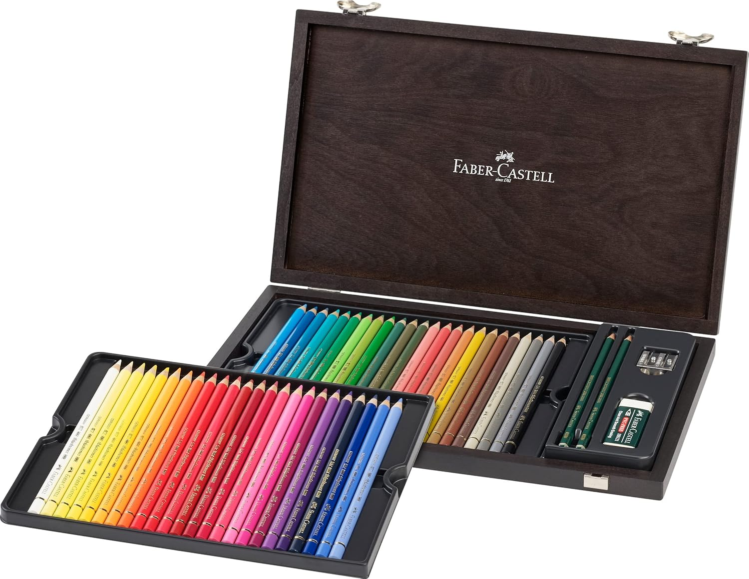Faber-Castell Polychromos Artists' Colour Pencils Assorted Wood Case of 48 (18-110006) Multicolor image number 4