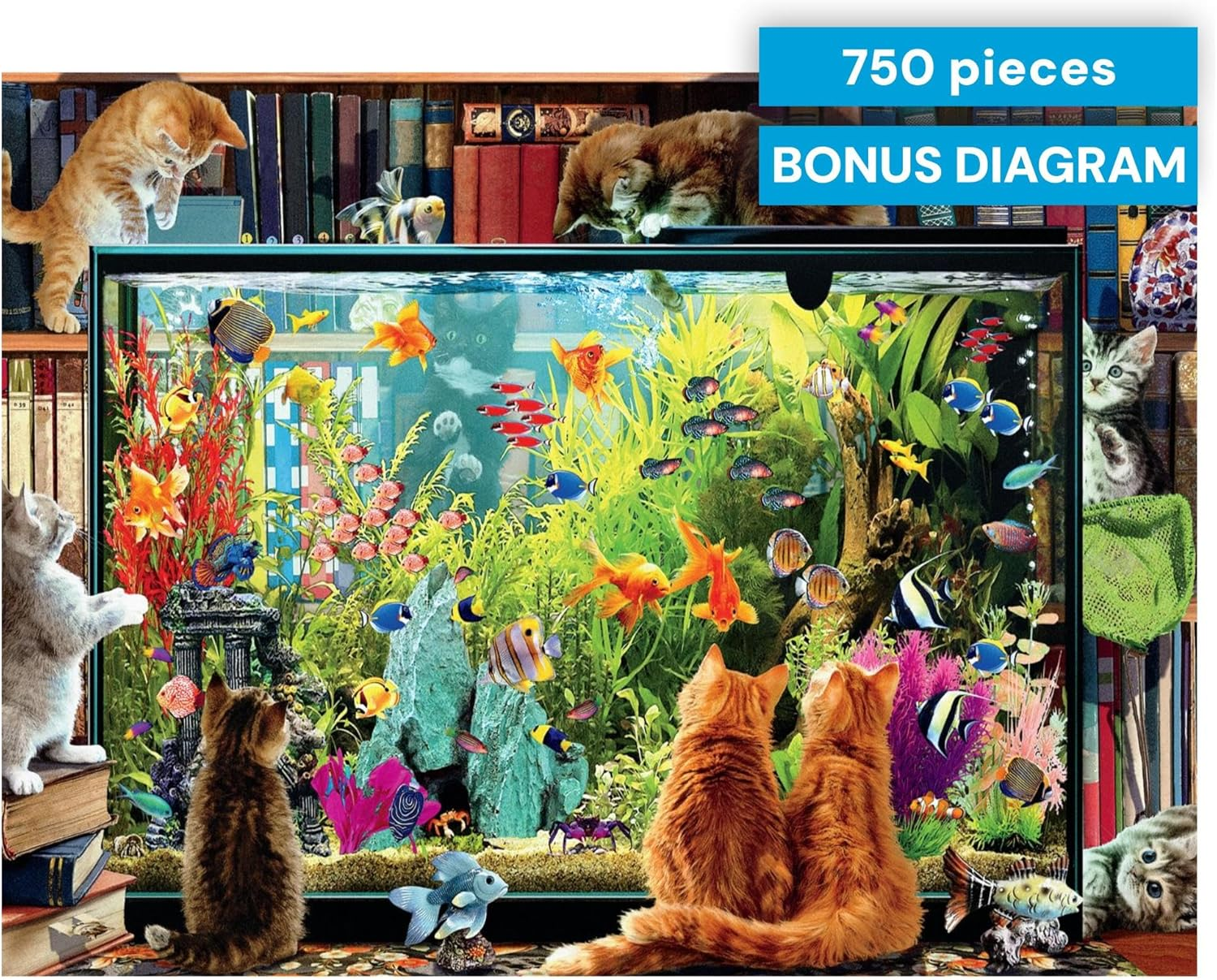 Buffalo Games - Kitten Distraction - 750 Piece Jigsaw Puzzle - Multicolor image number 3