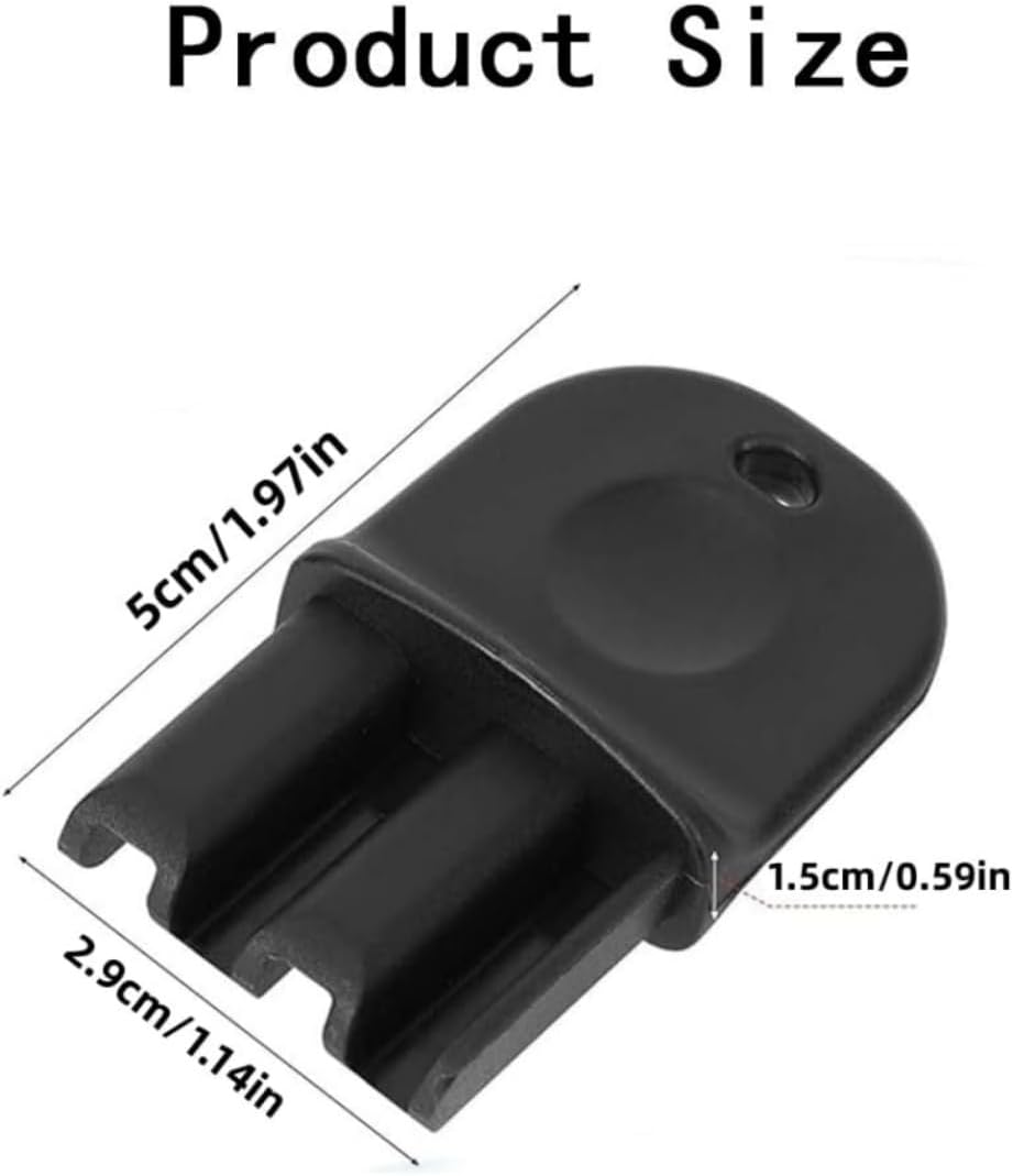 WADY 4-Pack Mouse Station Key Replacement, Durable Plastic Bait Station Keys Compatible with Standard Rat Traps, Outdoor Rodent Control Box Accessories for Pest Management (Black) image number 6